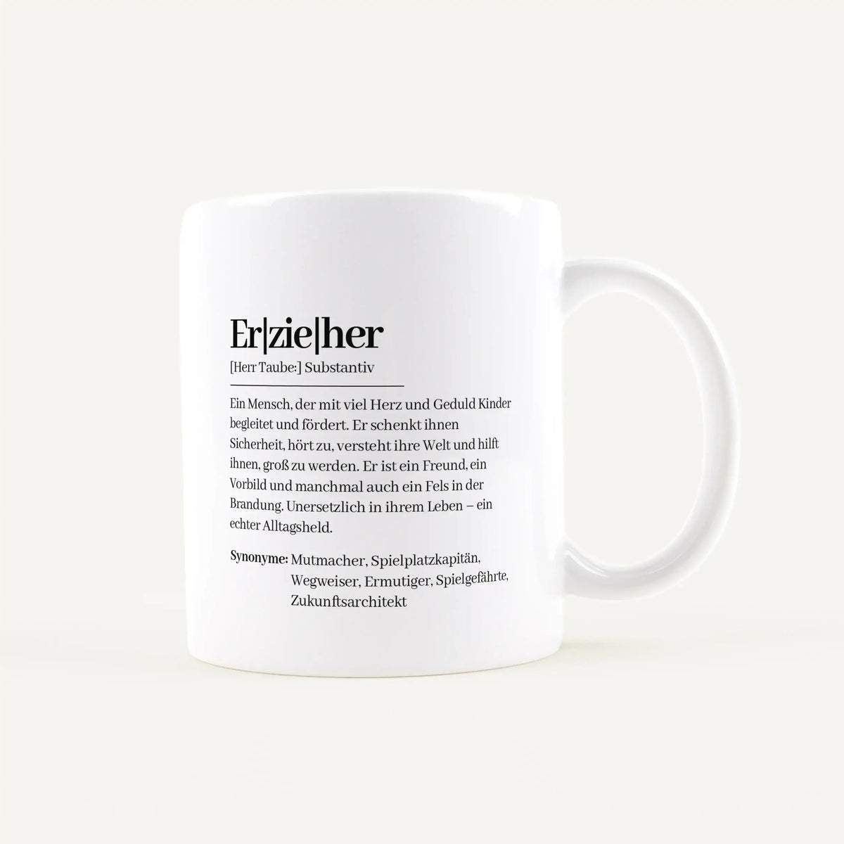 Tasse Definition Erzieher-Keramik Tasse-famprints-personalisiertes-Geschenk
