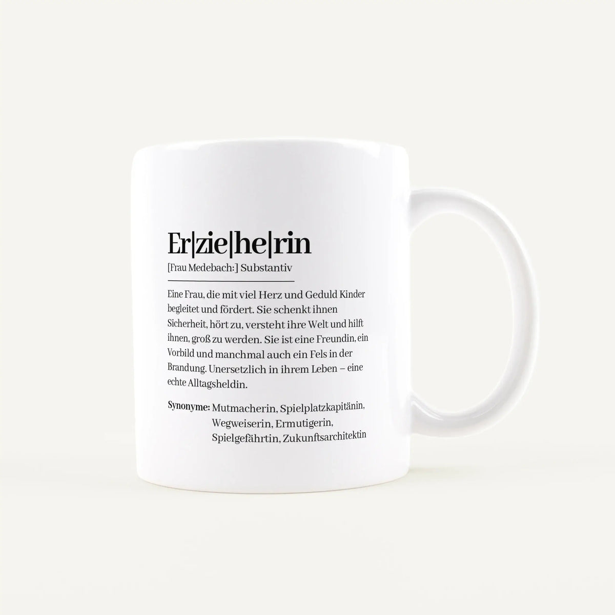 Tasse Definition Erzieherin-Keramik Tasse-famprints-personalisiertes-geschenk