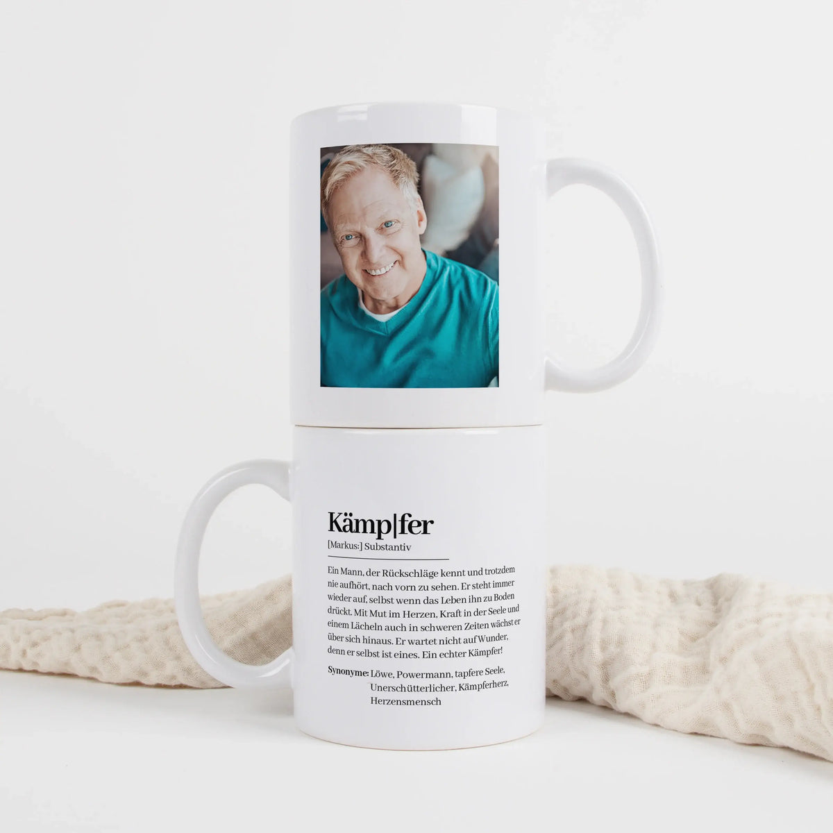 Tasse Definition Kämpfer - Keramik Tasse - Personalisiertes Geschenk