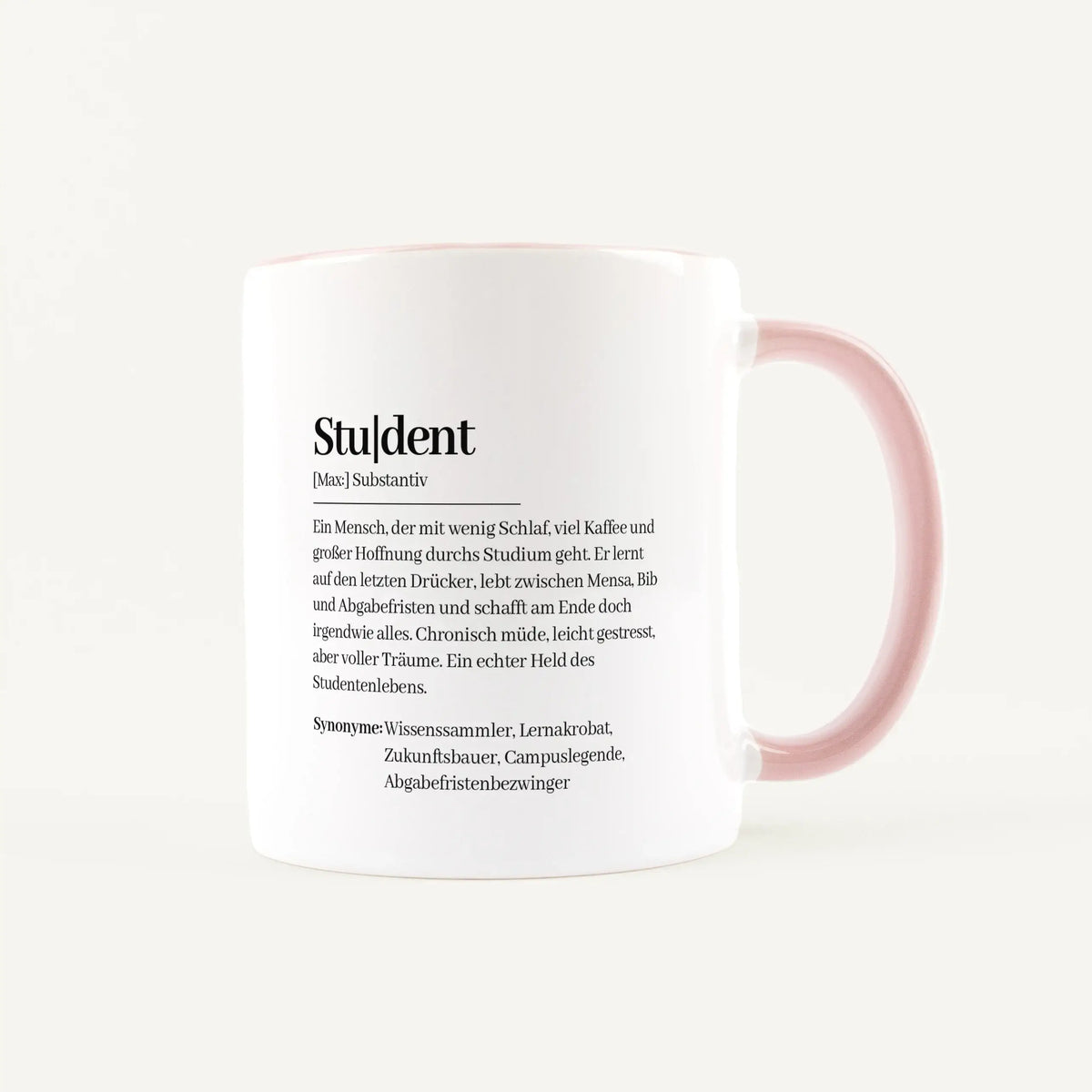 Tasse Definition Student - Keramik Tasse - Personalisiertes Geschenk