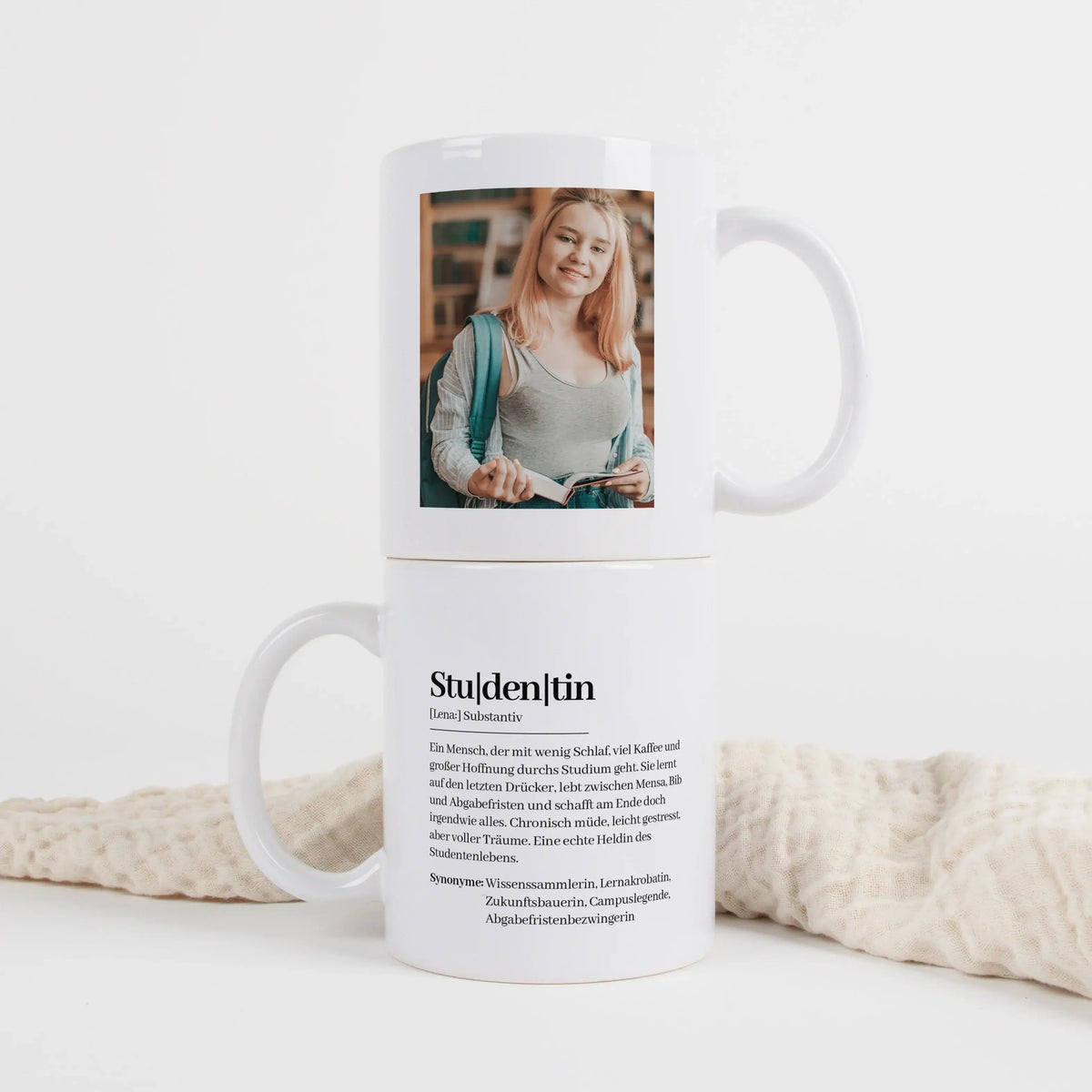 Tasse Definition Studentin - Keramik Tasse - Personalisiertes Geschenk