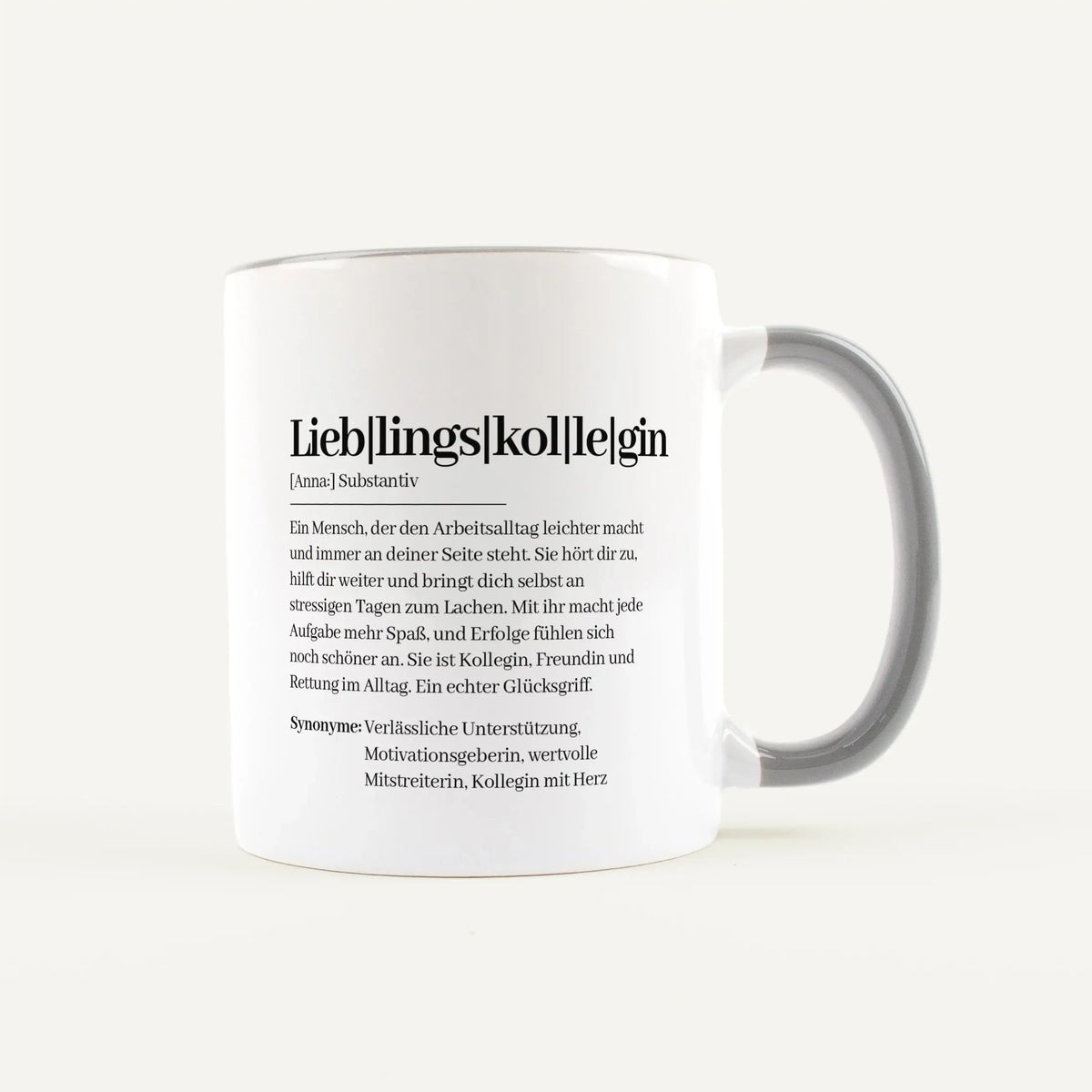Tasse Definition Lieblingskollegin - Keramik Tasse - Personalisiertes Geschenk Kollegin Arbeitskollegin
