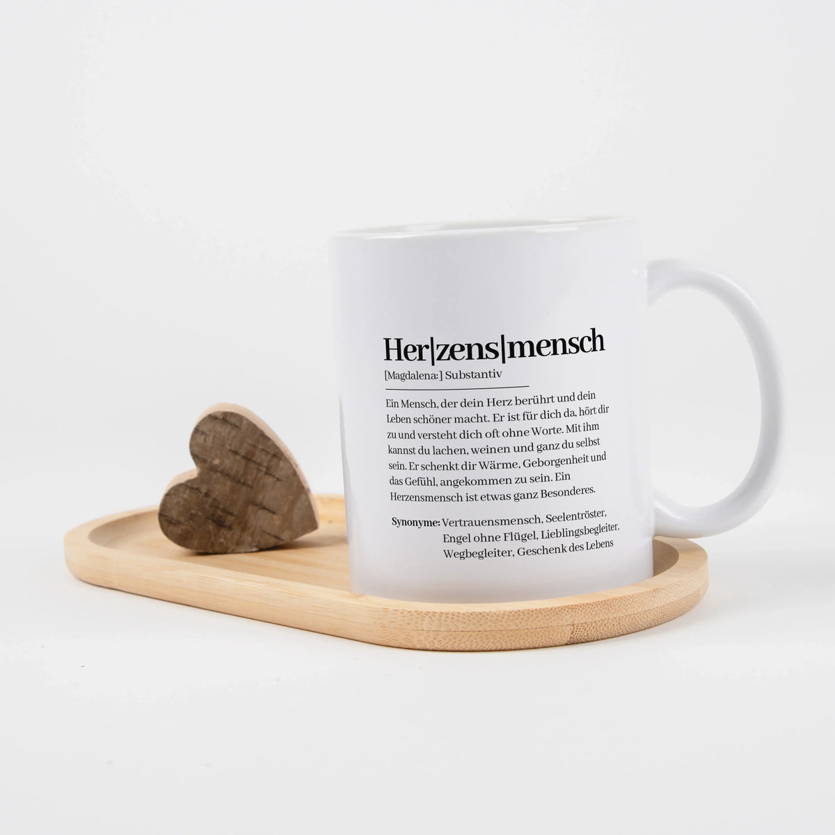 Tasse Definition Herzensmensch - Keramik Tasse - Personalisiertes Geschenk
