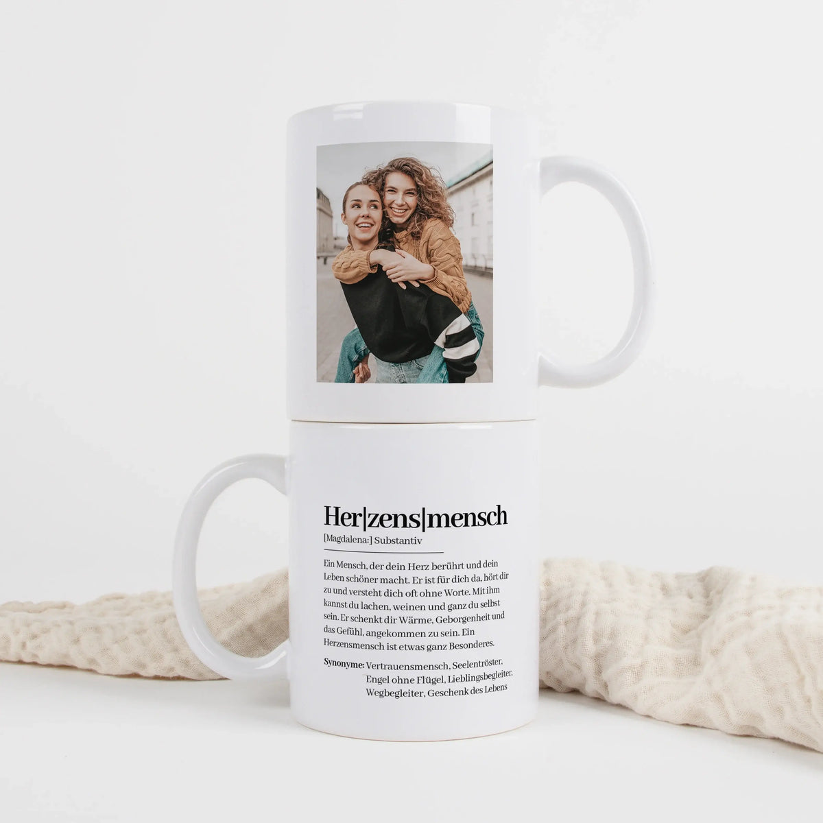 Tasse Definition Herzensmensch - Keramik Tasse - Personalisiertes Geschenk