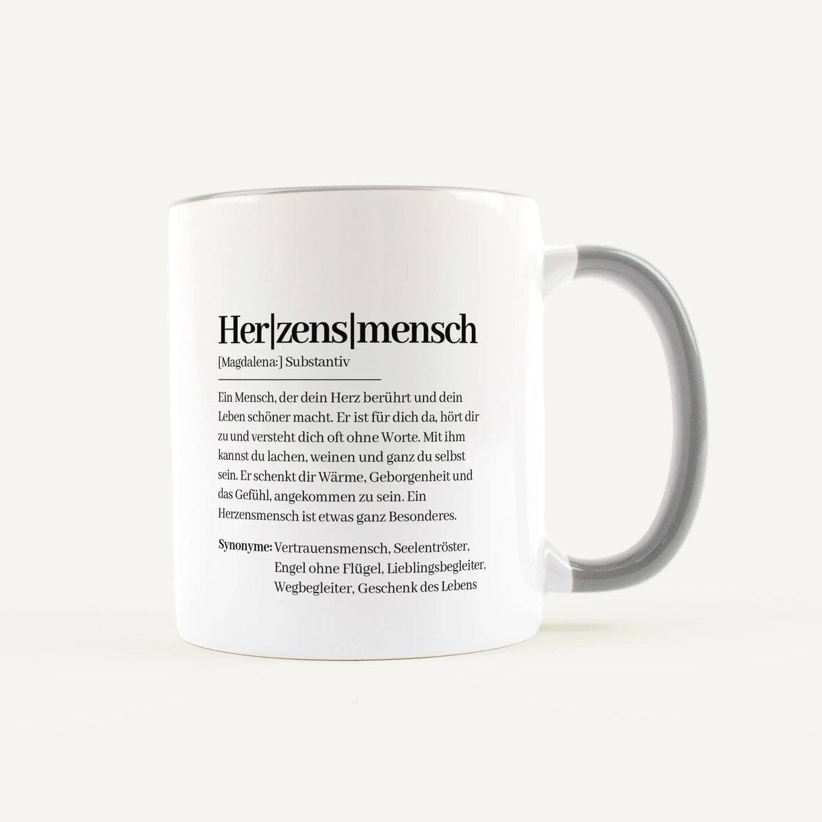 Tasse Definition Herzensmensch - Keramik Tasse - Personalisiertes Geschenk