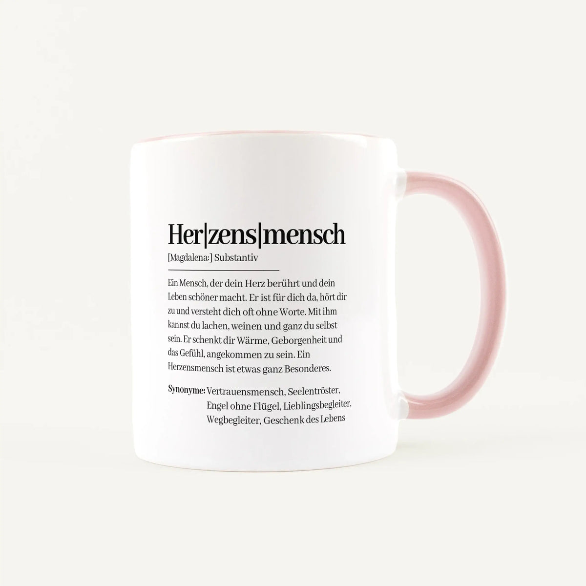 Tasse Definition Herzensmensch - Keramik Tasse - Personalisiertes Geschenk
