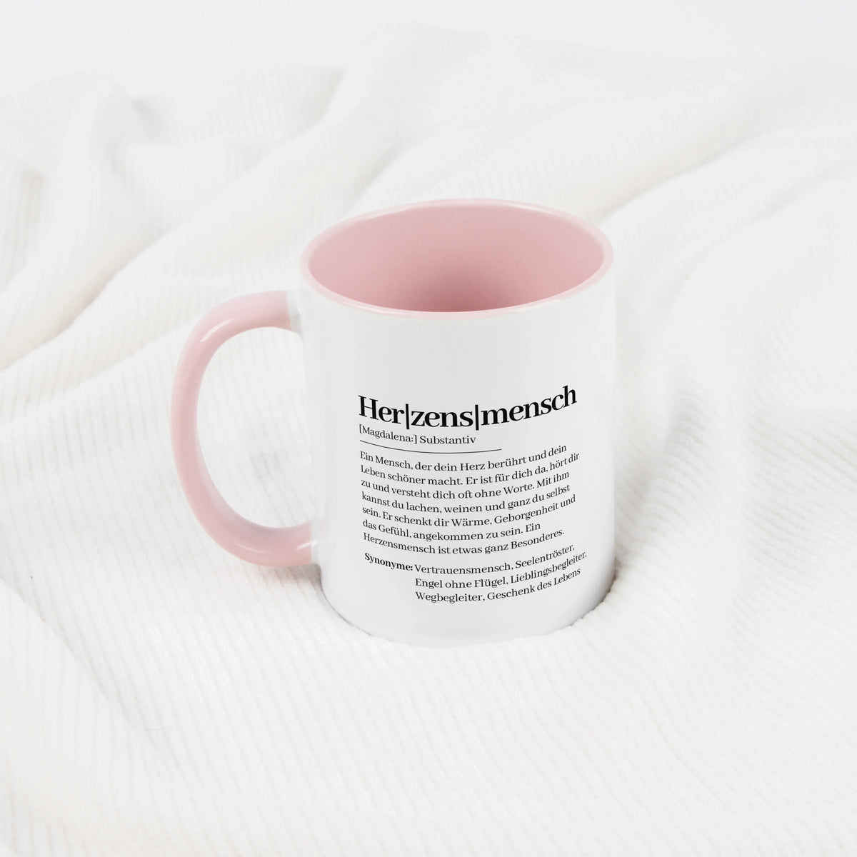 Tasse Definition Herzensmensch - Keramik Tasse - Personalisiertes Geschenk
