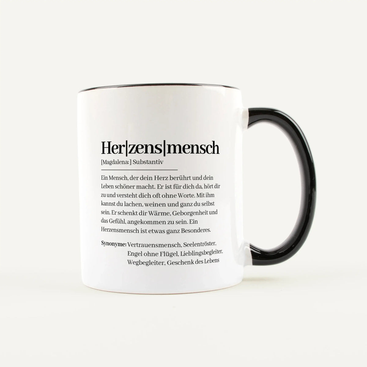 Tasse Definition Herzensmensch - Keramik Tasse - Personalisiertes Geschenk
