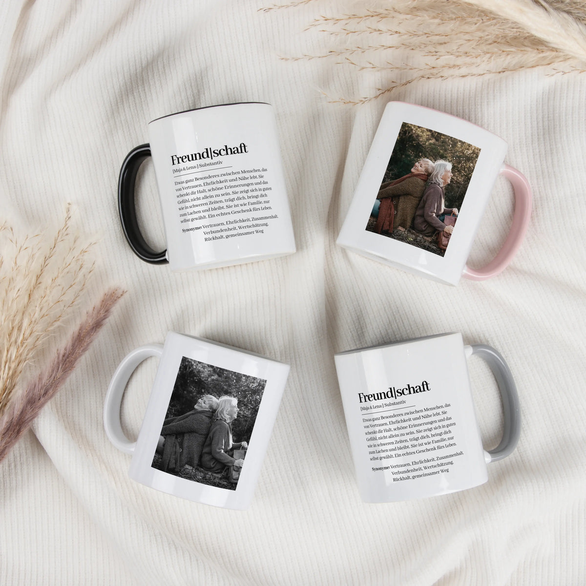 Tasse Definition Freundschaft - Keramik Tasse - Personalisiertes Geschenk Freundschaft