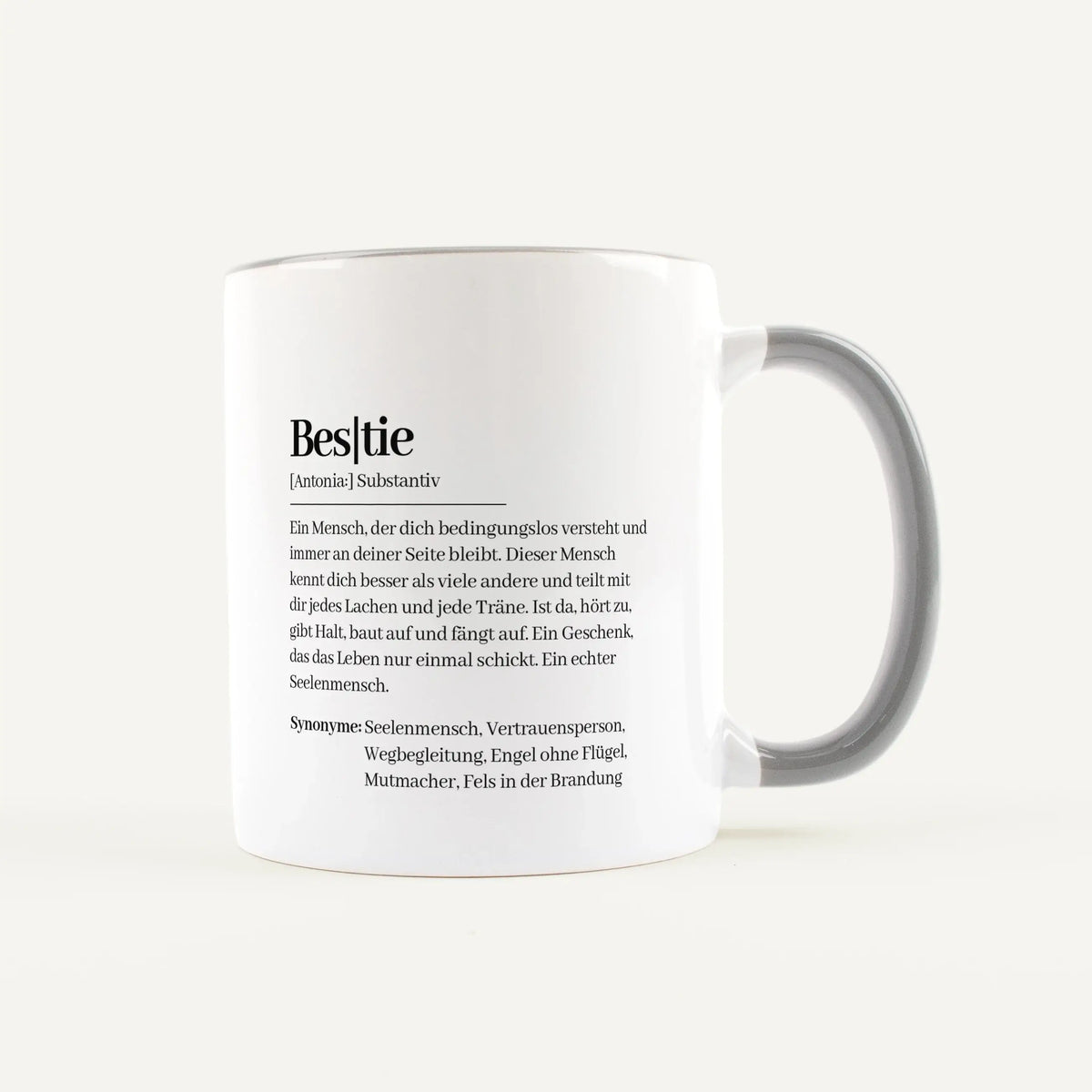 Keramik Tasse - Tasse Definition Bestie - Personalisiertes Geschenk beste Freundin Freund