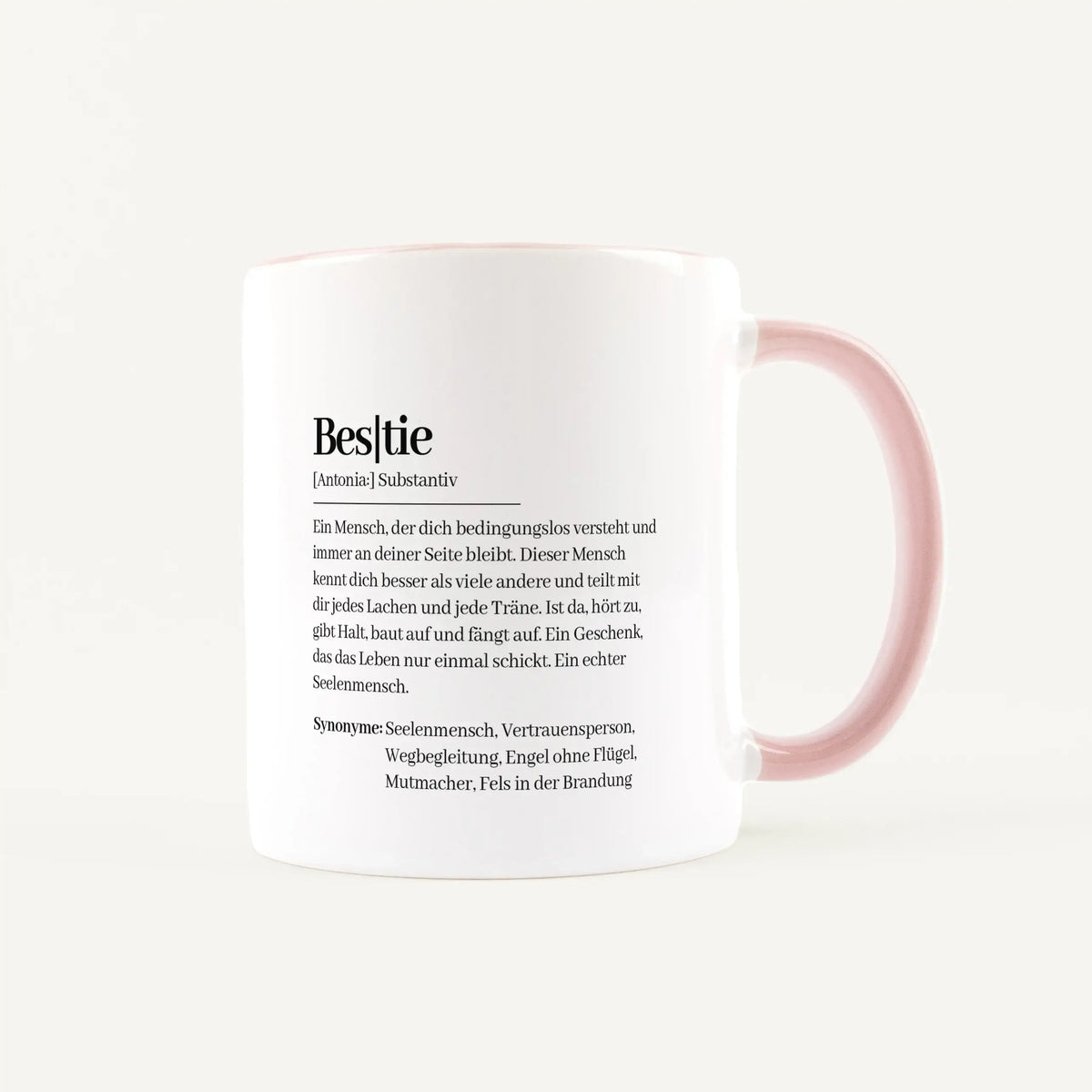 Keramik Tasse - Tasse Definition Bestie - Personalisiertes Geschenk beste Freundin Freund