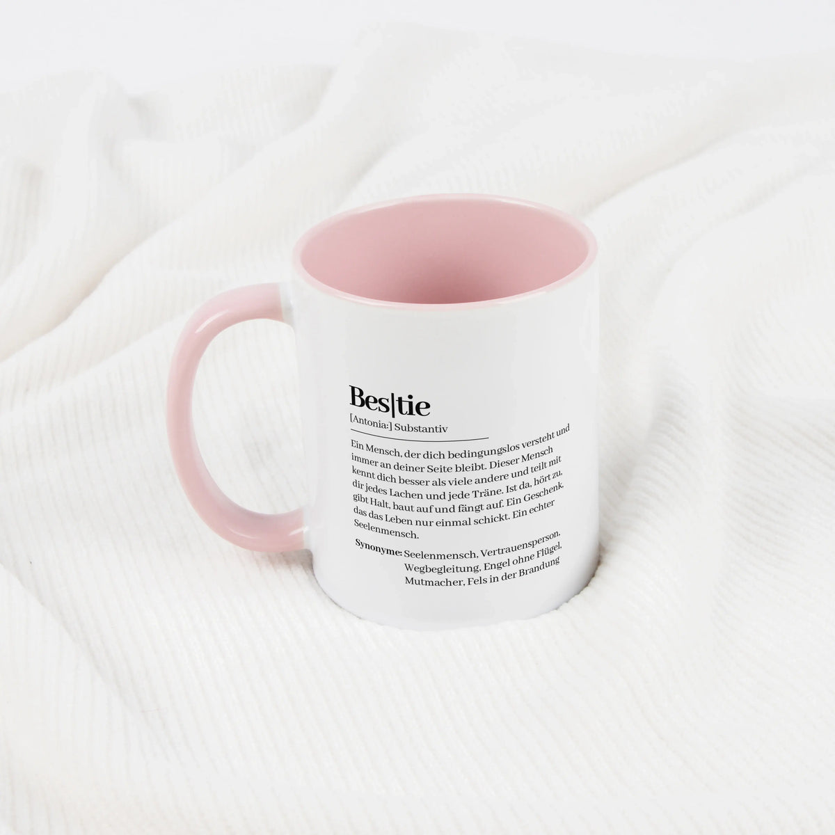 Keramik Tasse - Tasse Definition Bestie - Personalisiertes Geschenk beste Freundin Freund