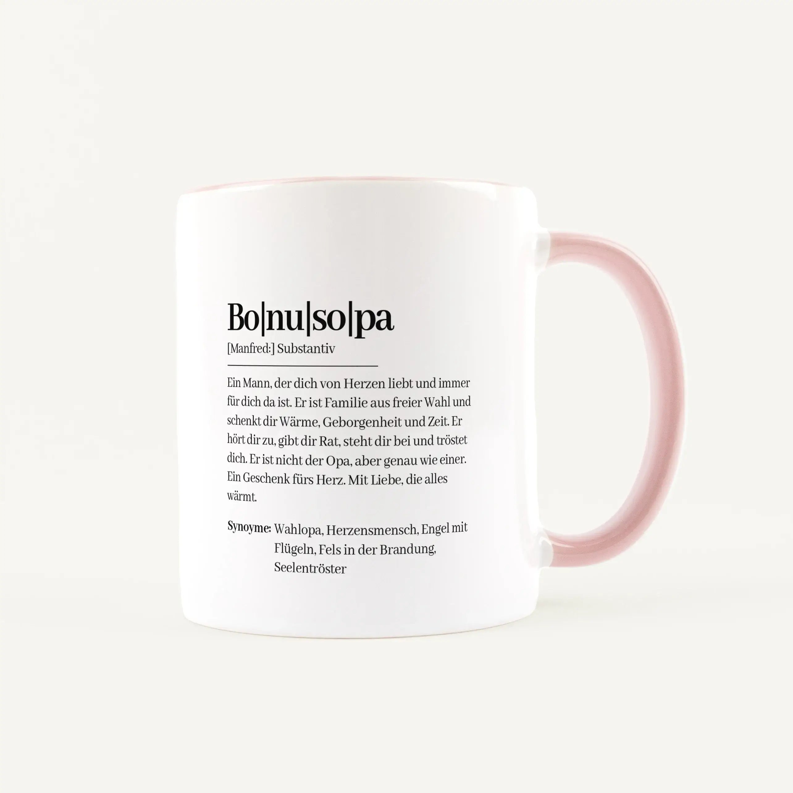 Tasse Definition Bonusopa-Keramik Tasse-famprints-Die Tasse Definition Bonusopa ist mehr als nur eine Tasse für Kaffee oder Tee. Sie ist eine persönliche Geschenkidee für einen Menschen, der im Alltag einen festen Platz im Herzen hat. Das Motiv im Duden S