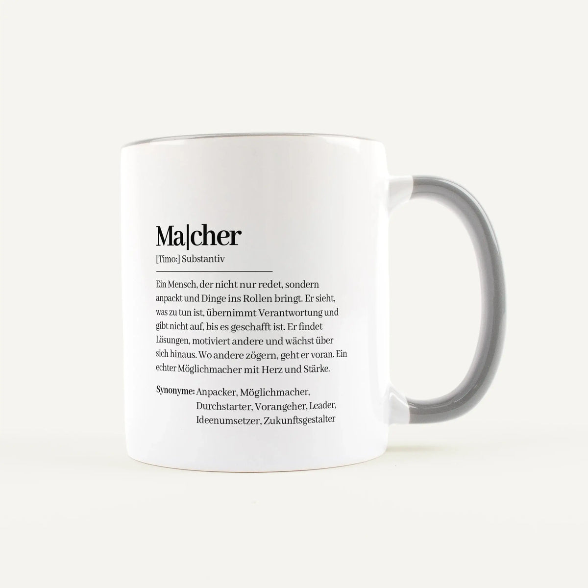 Keramik Tasse - Tasse Definition Macher - Personalisierte Geschenke