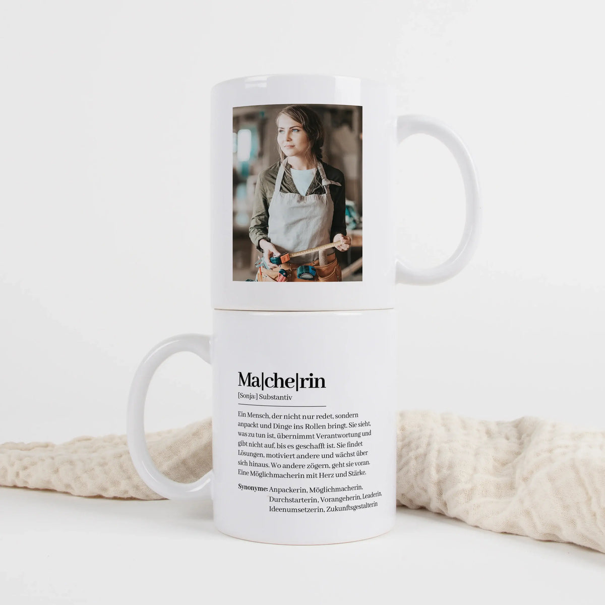 Keramik Tasse - Tasse Definition Macherin - Personalisiertes Geschenk