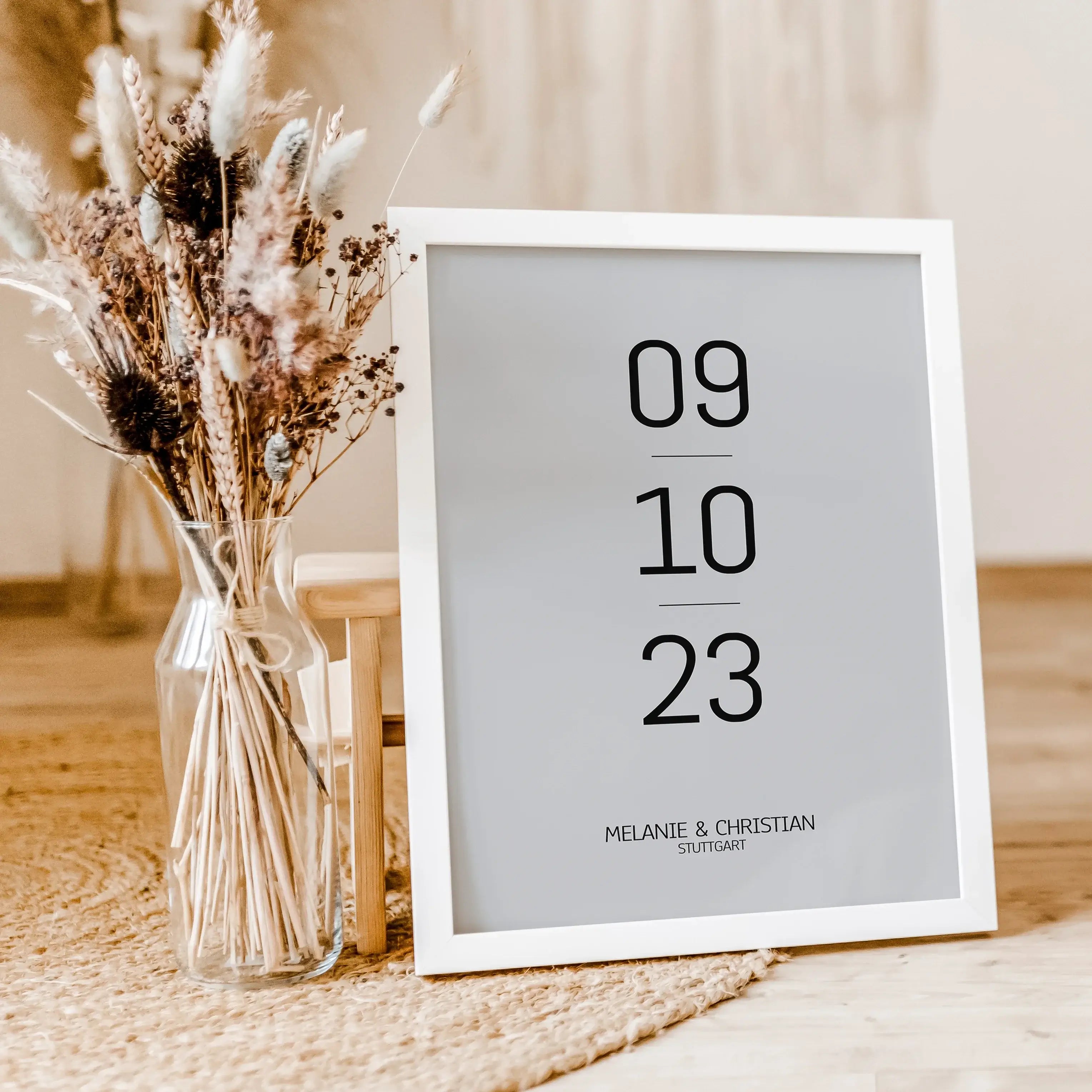 Datum Poster-famprints-Personalisiertes Poster-Unser Datum Poster ist das perfekte Geschenk für besondere Anlässe! Bringe dein wichtigstes Datum stilvoll an die Wand, sei es das erste Kennenlernen, der Hochzeitstag oder ein anderer bedeutender Tag. Person