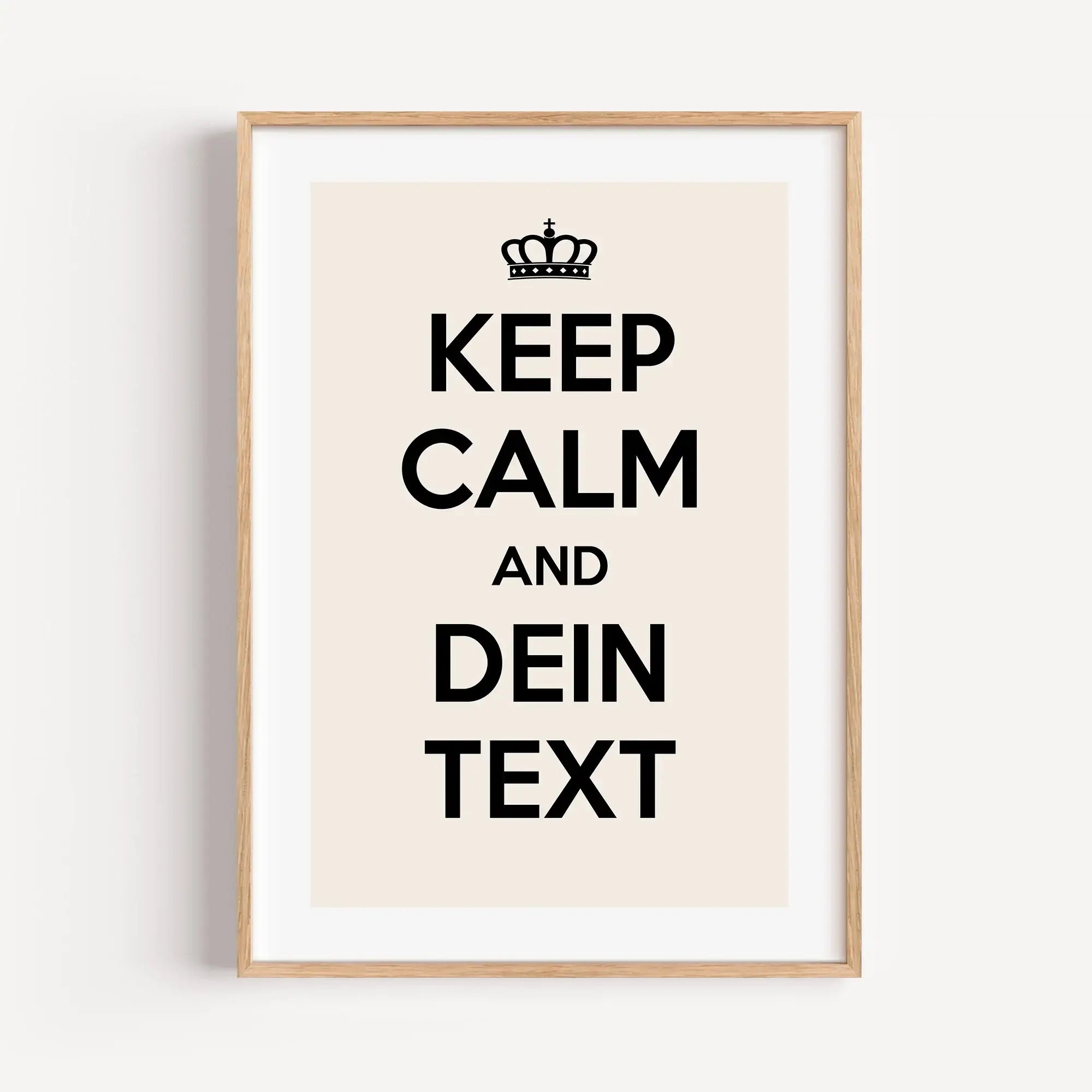 Poster Keep calm and 'dein Text'-famprints-Personalisiertes Poster-Mit unserem Poster Keep calm and 'dein Text' hast du die Möglichkeit deiner Kreativität freien Lauf zu lassen. Einige Ideen für die Individualisierung wären ... and HAKUNA MATATA ; and EAT