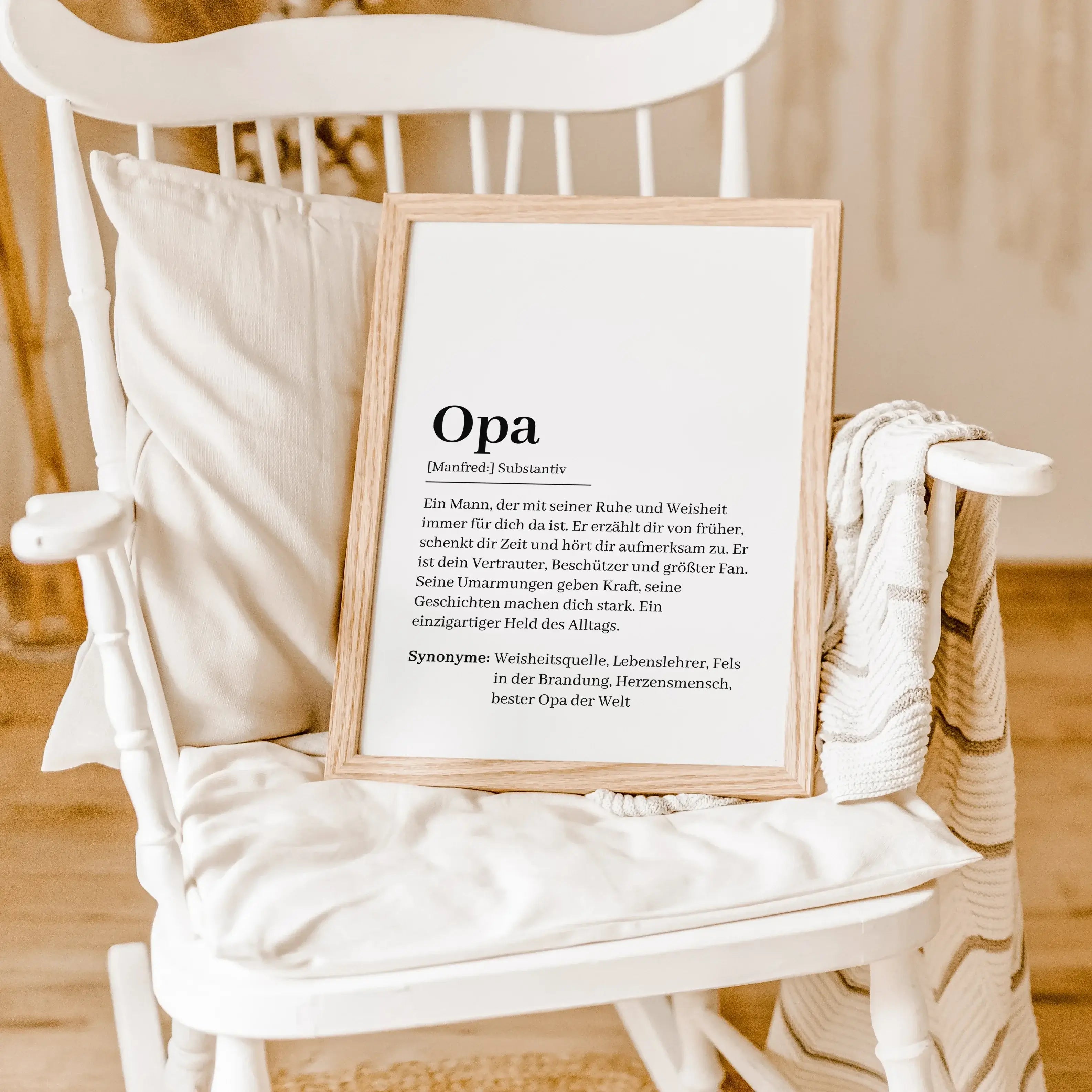 Opa Definition Poster-Personalisiertes Poster-famprints-Suchst du nach einem besonderen Geschenk für deinen Opa? Unser Opa Definition Poster ist die perfekte Wahl! Dieses liebevoll gestaltete Poster zeigt auf einzigartige Weise, wie wundervoll ein Opa ist