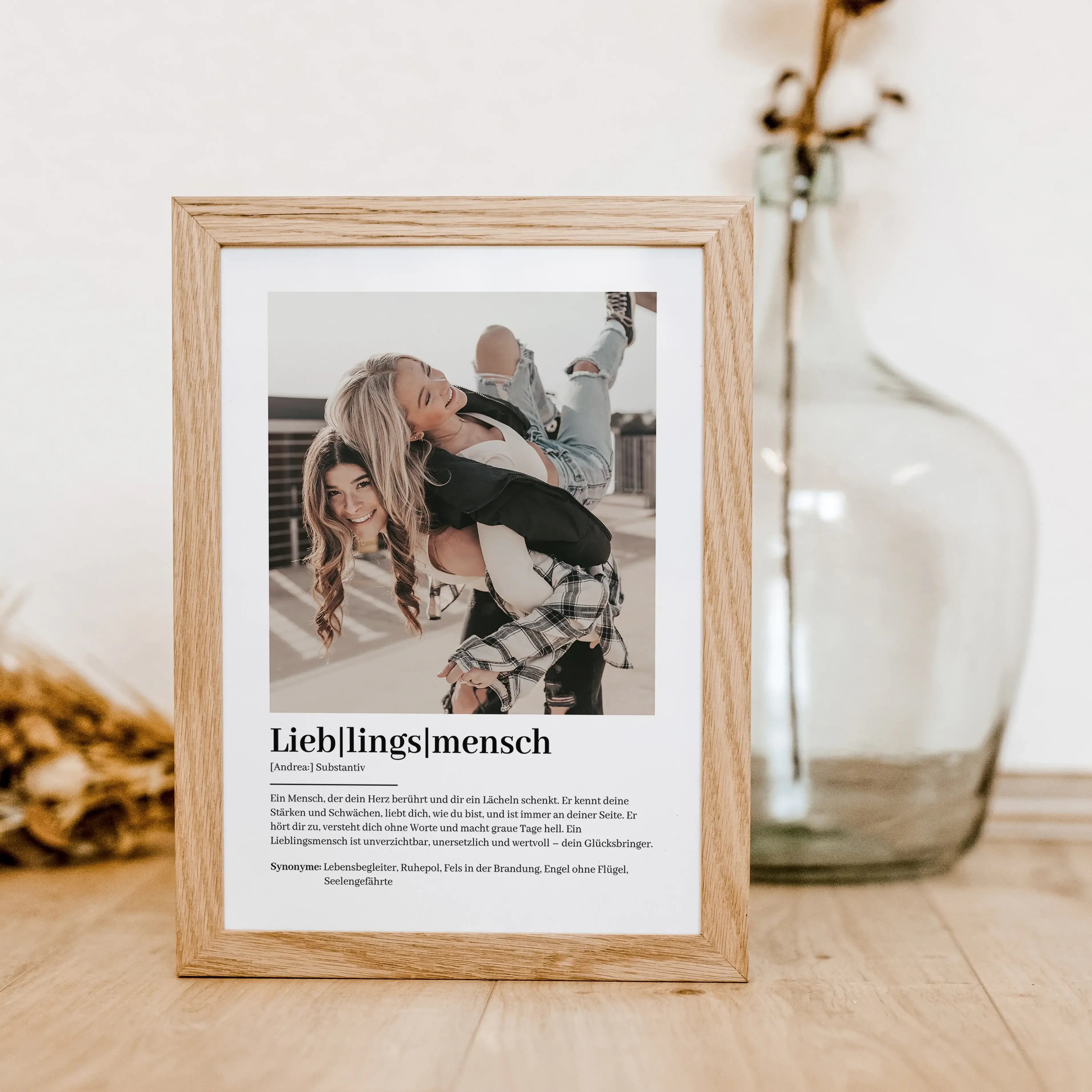 Lieblingsmensch Definition Poster mit Foto-Personalisiertes Poster-famprints-Entdecke unser einzigartiges Lieblingsmensch Definition Poster mit Foto – das perfekte personalisierte Geschenk für deine liebsten Menschen! Dieses liebevoll gestaltete Poster ze