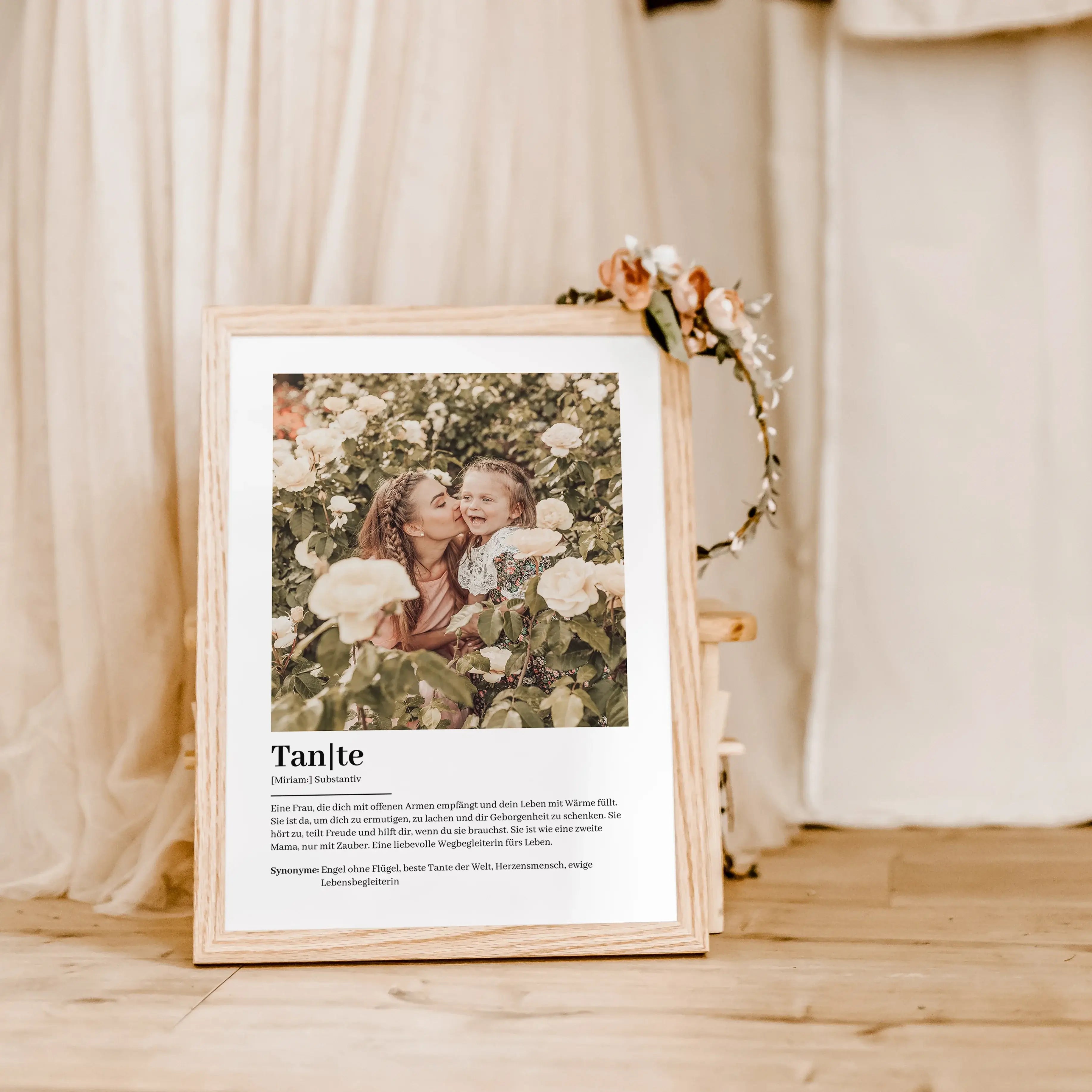 Tante Definition Poster mit Foto-famprints-Personalisiertes Poster-Suchst du nach einem einzigartigen Geschenk für deine Tante? Unser Tante Definition Poster mit Foto ist die perfekte Wahl! Dieses liebevoll gestaltete Poster zeigt auf besondere Weise, wie