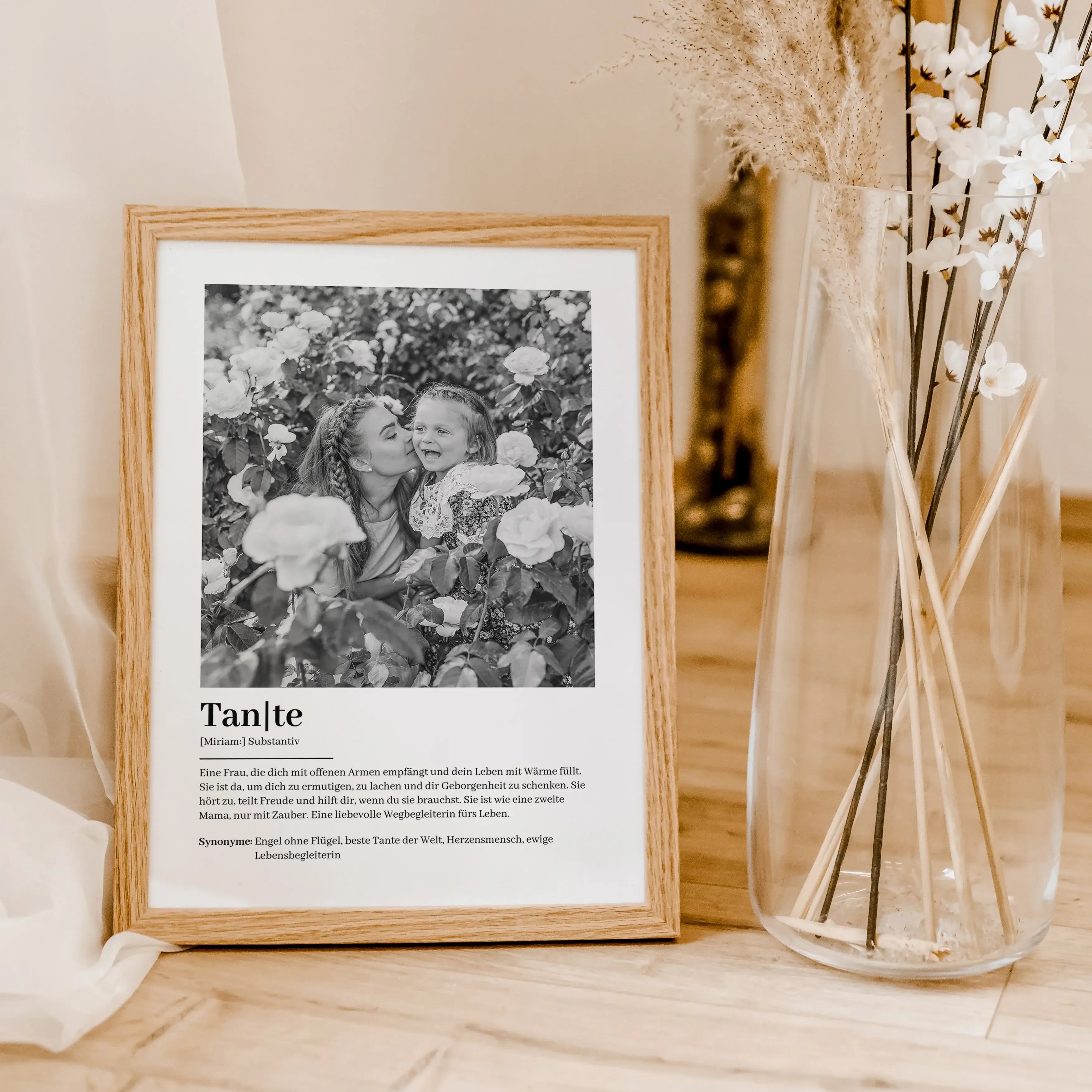 Tante Definition Poster mit Foto-famprints-Personalisiertes Poster-Suchst du nach einem einzigartigen Geschenk für deine Tante? Unser Tante Definition Poster mit Foto ist die perfekte Wahl! Dieses liebevoll gestaltete Poster zeigt auf besondere Weise, wie