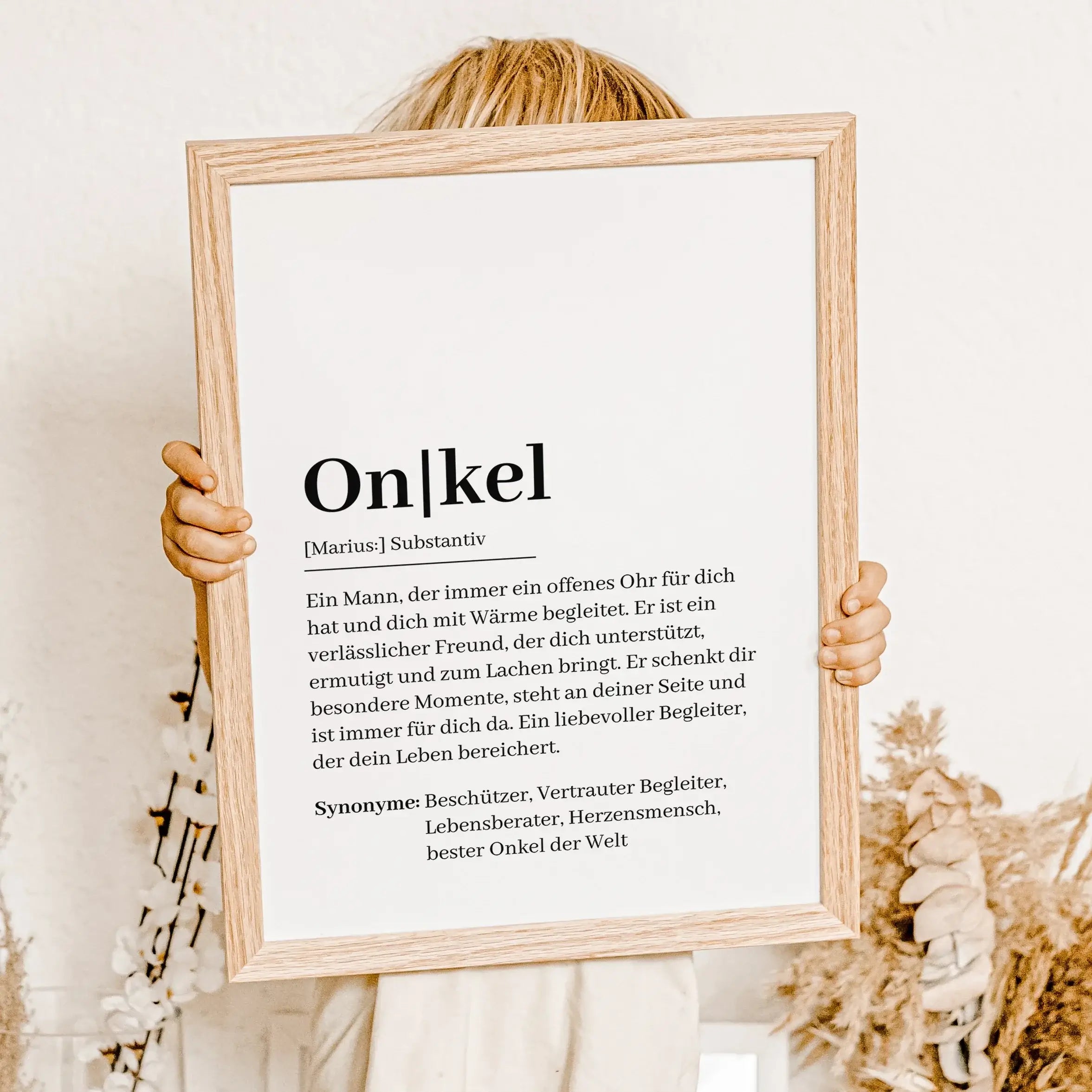 Onkel Definition Poster-famprints-Personalisiertes Poster-Suchst du nach einem einzigartigen Geschenk für deinen Onkel? Unser Onkel Definition Poster ist die perfekte Wahl! Dieses liebevoll gestaltete Poster zeigt auf besondere Weise, wie ein Onkel wirkli