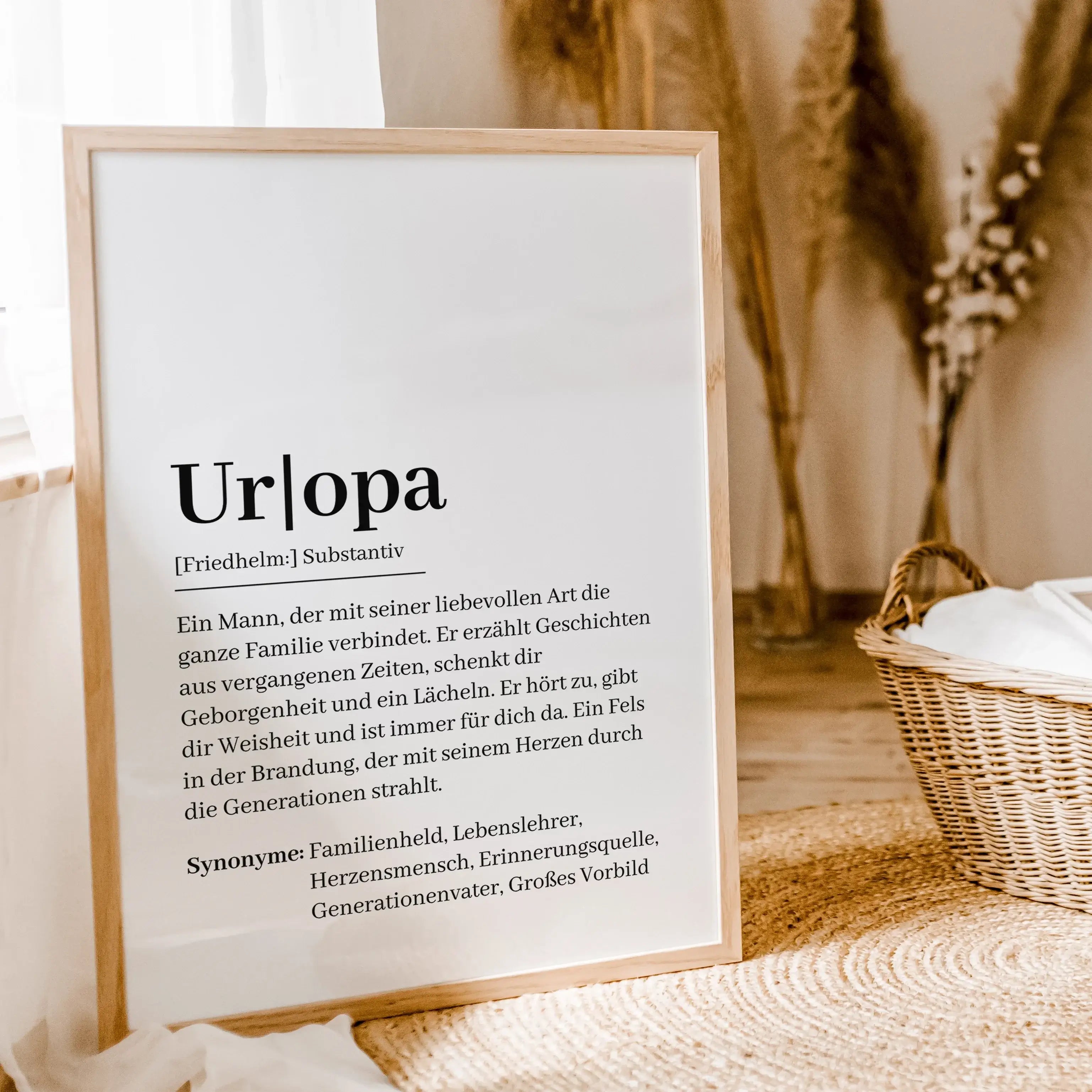 Uropa Definition Poster-Personalisiertes Poster-famprints-Suchst du nach einem besonderen Geschenk für deinen Uropa? Unser Uropa Definition Poster ist die perfekte Wahl! Dieses liebevoll gestaltete Poster zeigt auf einzigartige Weise, wie wundervoll ein U