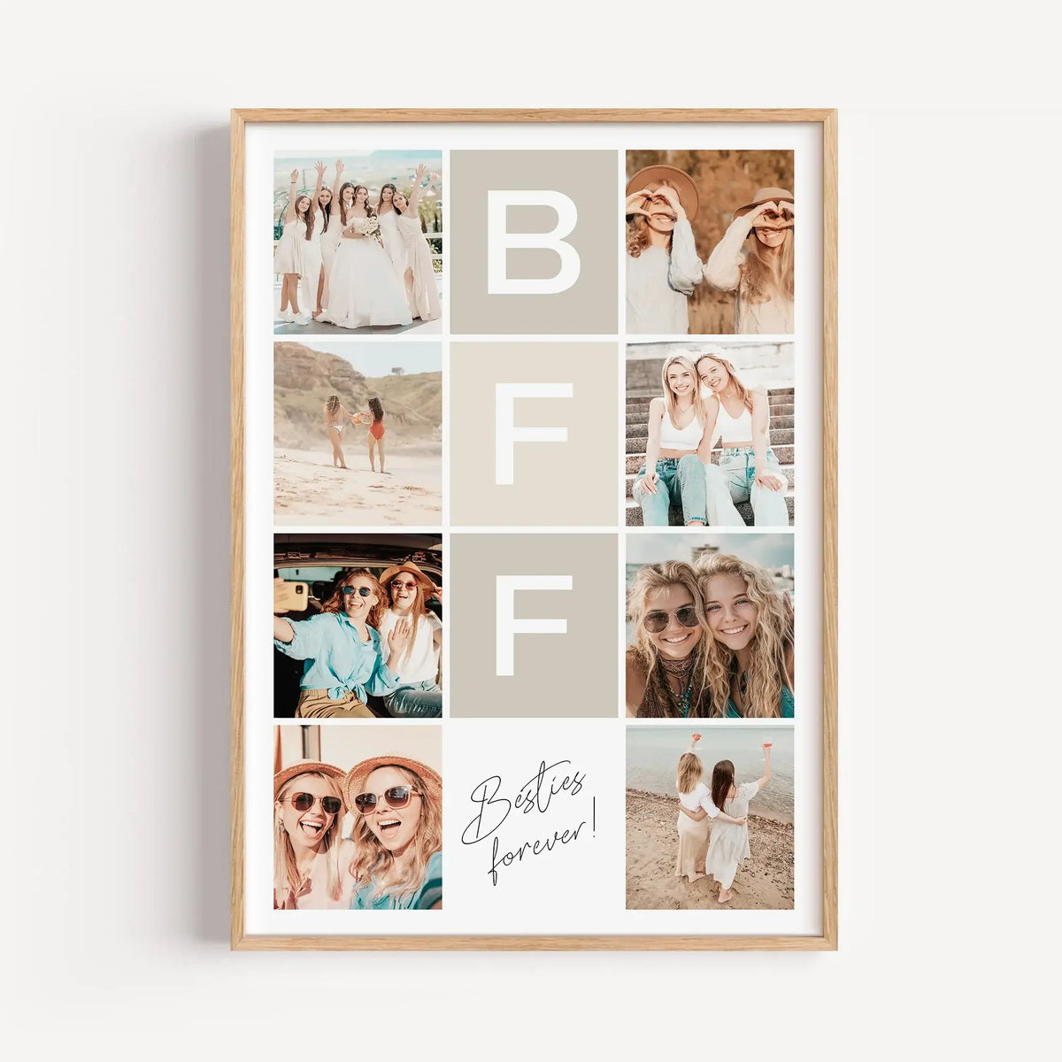 BFF Fotocollage-Personalisiertes Poster-famprints
