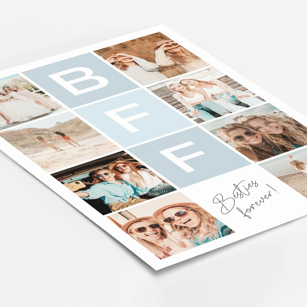 BFF Fotocollage-Personalisiertes Poster-famprints