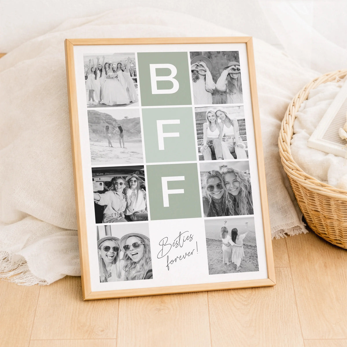 BFF Fotocollage-Personalisiertes Poster-famprints