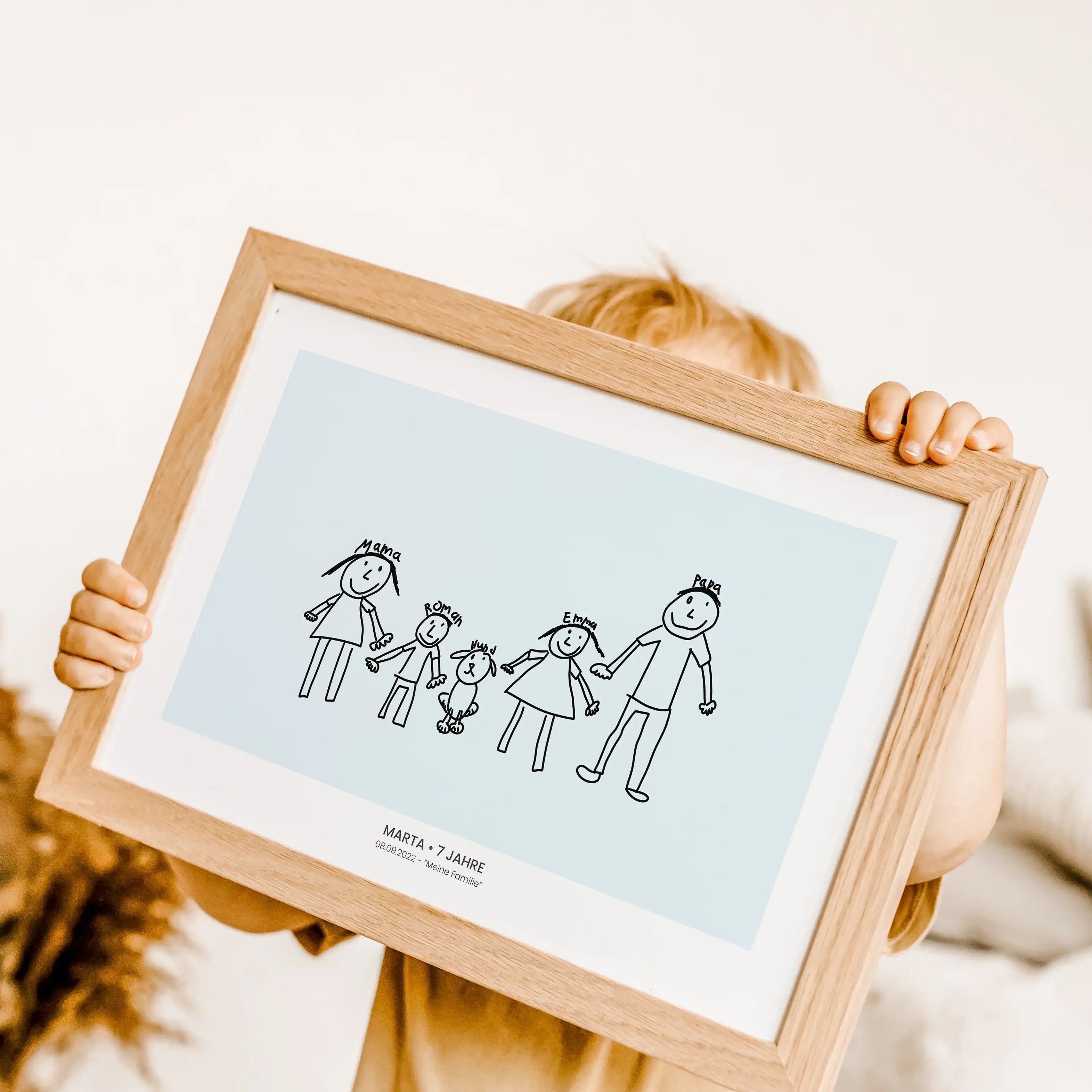 Kinderkunst Poster No2 - Personalisiertes Poster - famprints - Verwandle die Kunstwerke deiner Kleinen in ein einzigartiges Kinderkunst Poster No2! Bei famprints wird aus jeder Kinderzeichnung ein echtes Highlight für deine Wand. Lade einfach ein Foto des