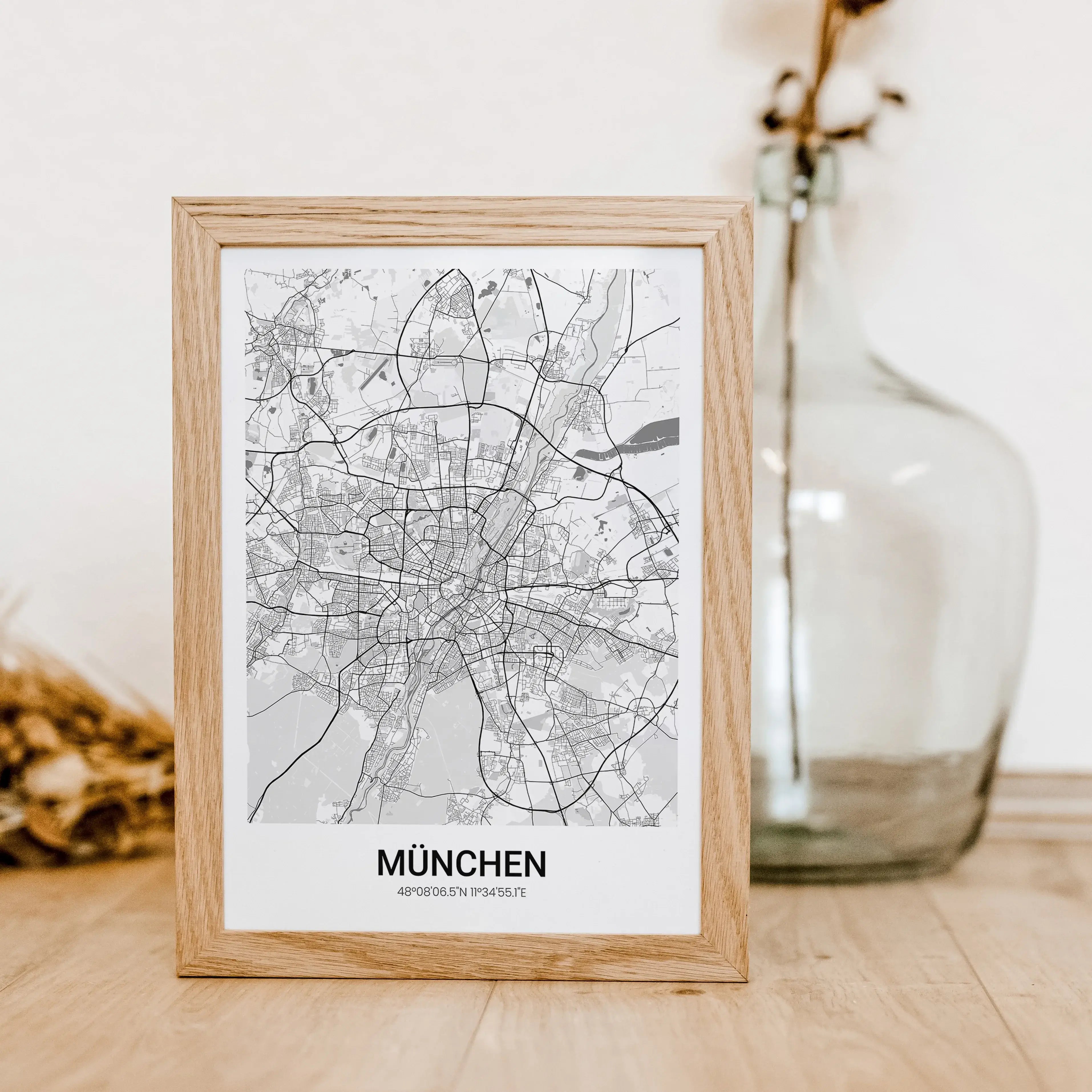 Stadtkarte Poster modern - Personalisiertes Poster - famprints - Entdecke unser Stadtkarte Poster modern – das ideale personalisierte Geschenk für alle, die ihre Lieblingsstadt stilvoll präsentieren möchten. Mit diesem Stadtkarte Poster modern kannst du d