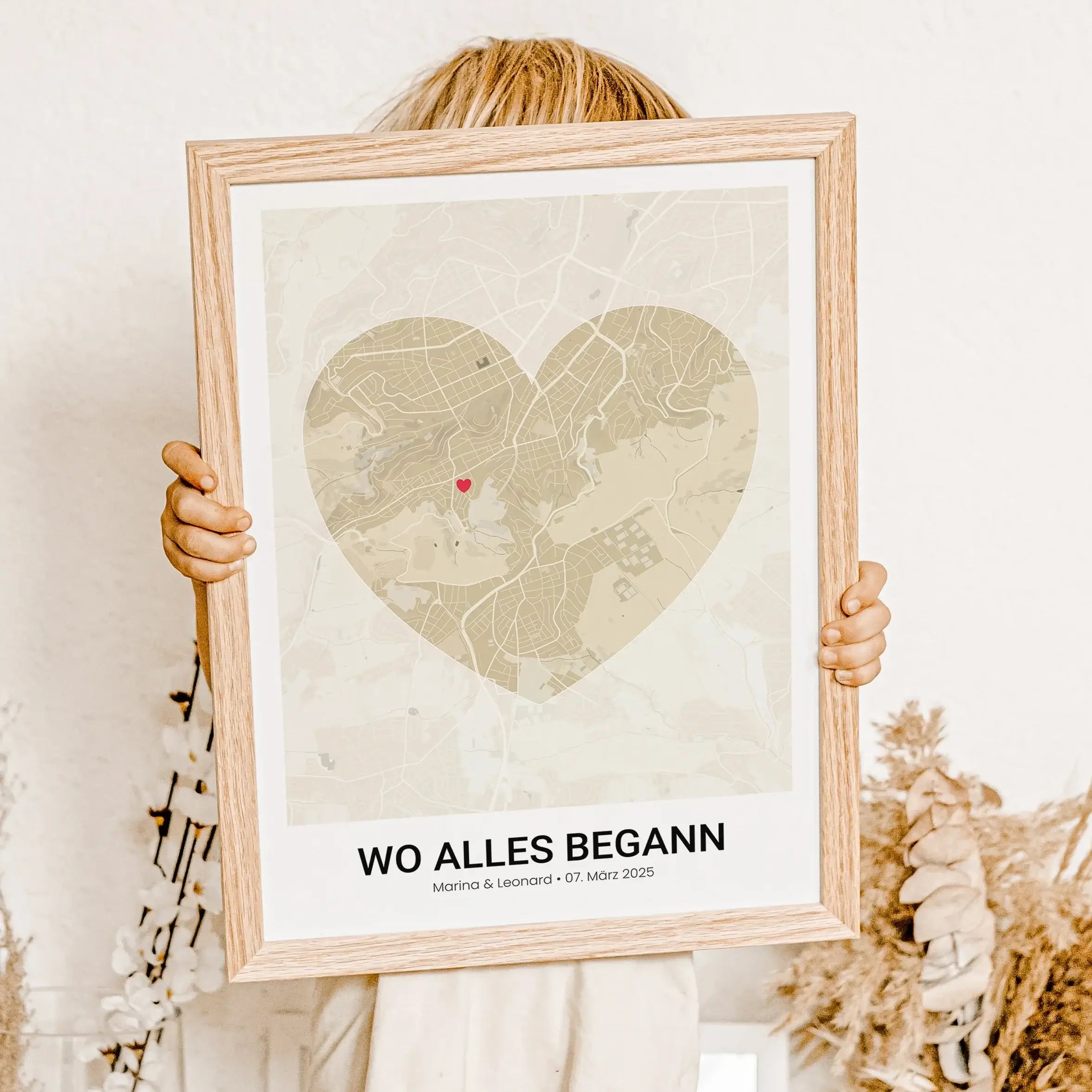 Stadtkarte Poster Herz modern - Personalisiertes Poster - famprints - Entdecke unser Stadtkarte Poster Herz modern – das perfekte personalisierte Geschenk für eure besonderen Momente! Gestalte dein Poster individuell mit der Stadtkarte deines Lieblingsort