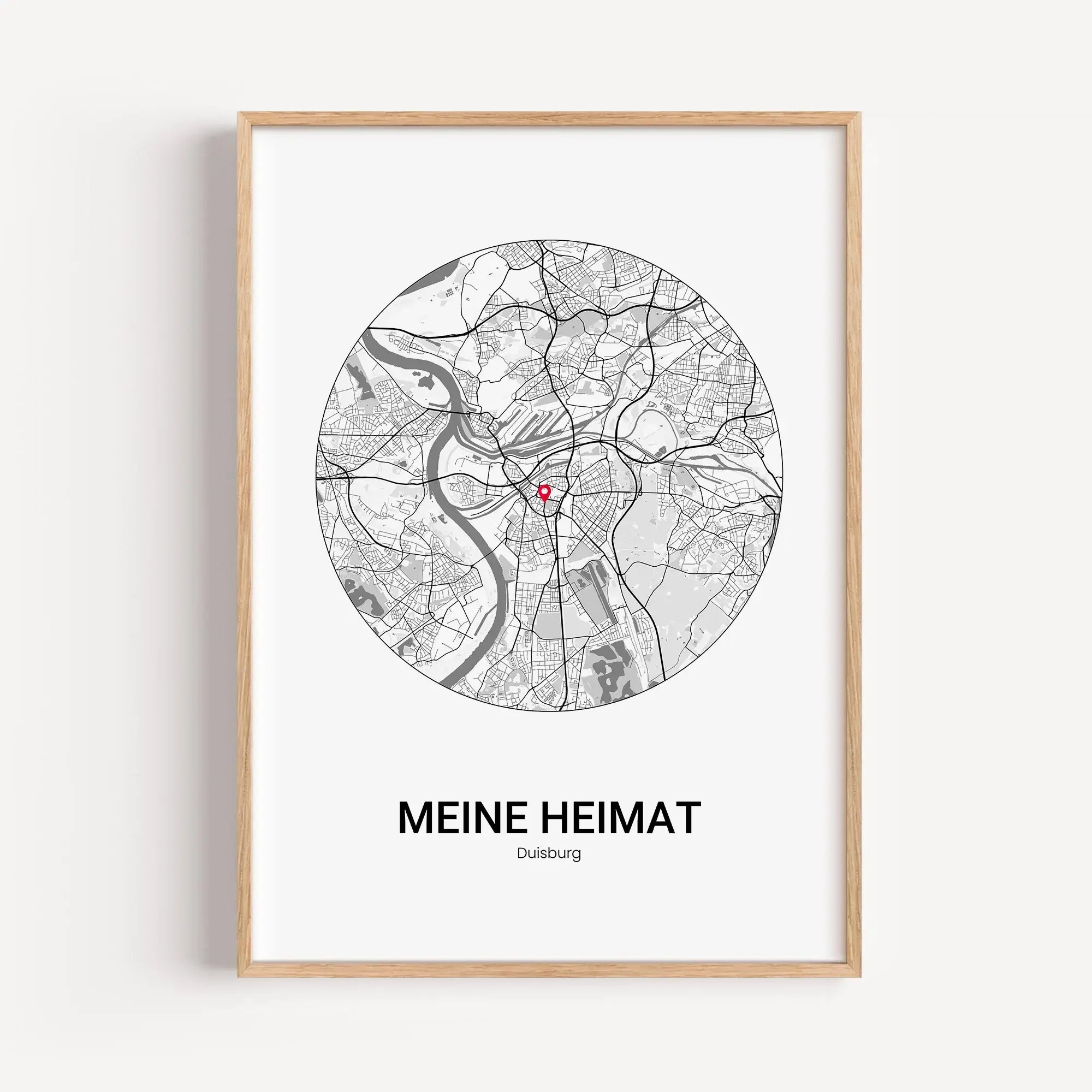 Stadtkarte Poster Circle - Personalisiertes Poster - famprints - Entdecke das Stadtkarte Poster Circle – dein persönliches Kunstwerk mit dem Stadtplan deines Lieblingsortes! Gestalte dein Poster individuell und setze mit dem Marker den genauen Standort, d