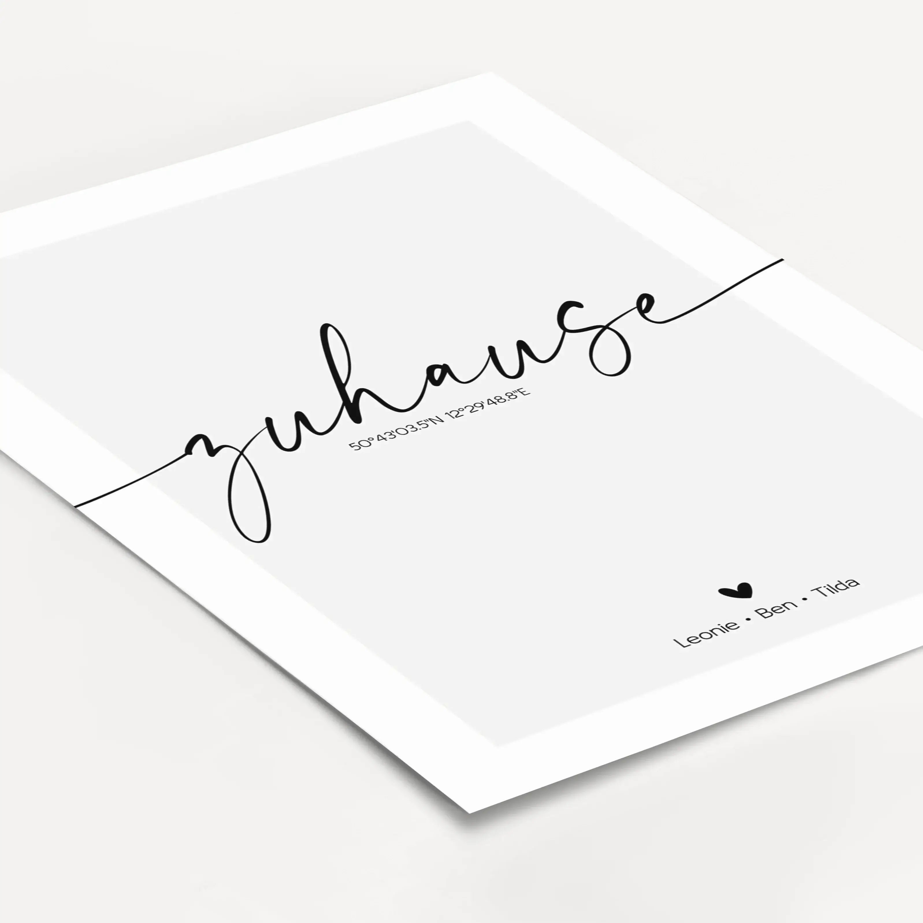 Poster Zuhause No2-famprints-Personalisiertes Poster-Jeder von uns möchte sein Zuhause so gestalten, dass es unseren Bedürfnissen und Wünschen entspricht. Ein Ort der Ruhe und des Friedens. Ein Ort an dem wir uns wohlfühlen. Doch was ist eigentlich das Wi