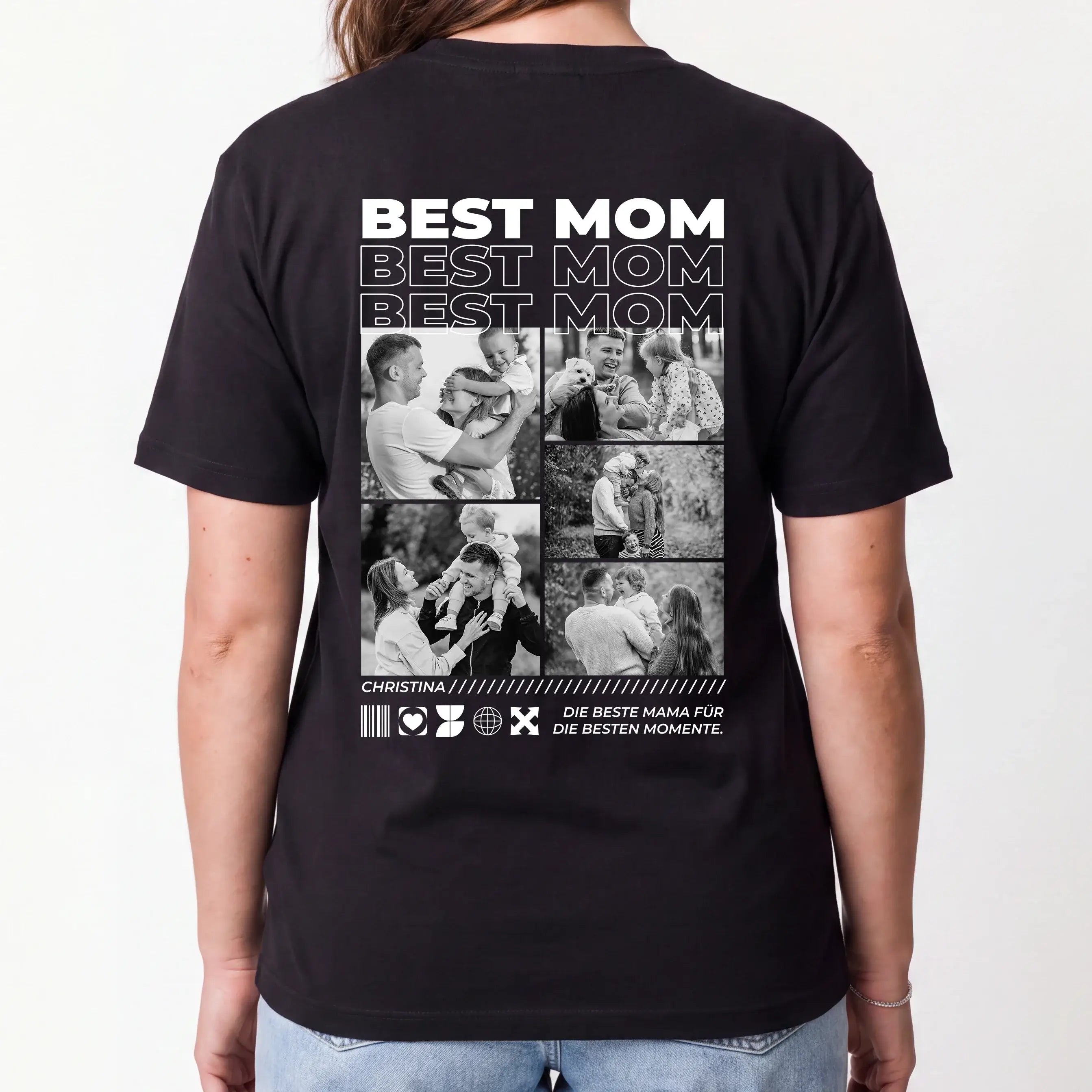 T-Shirt - Personalisiertes T-Shirt BESTE MAMA - personalisiert