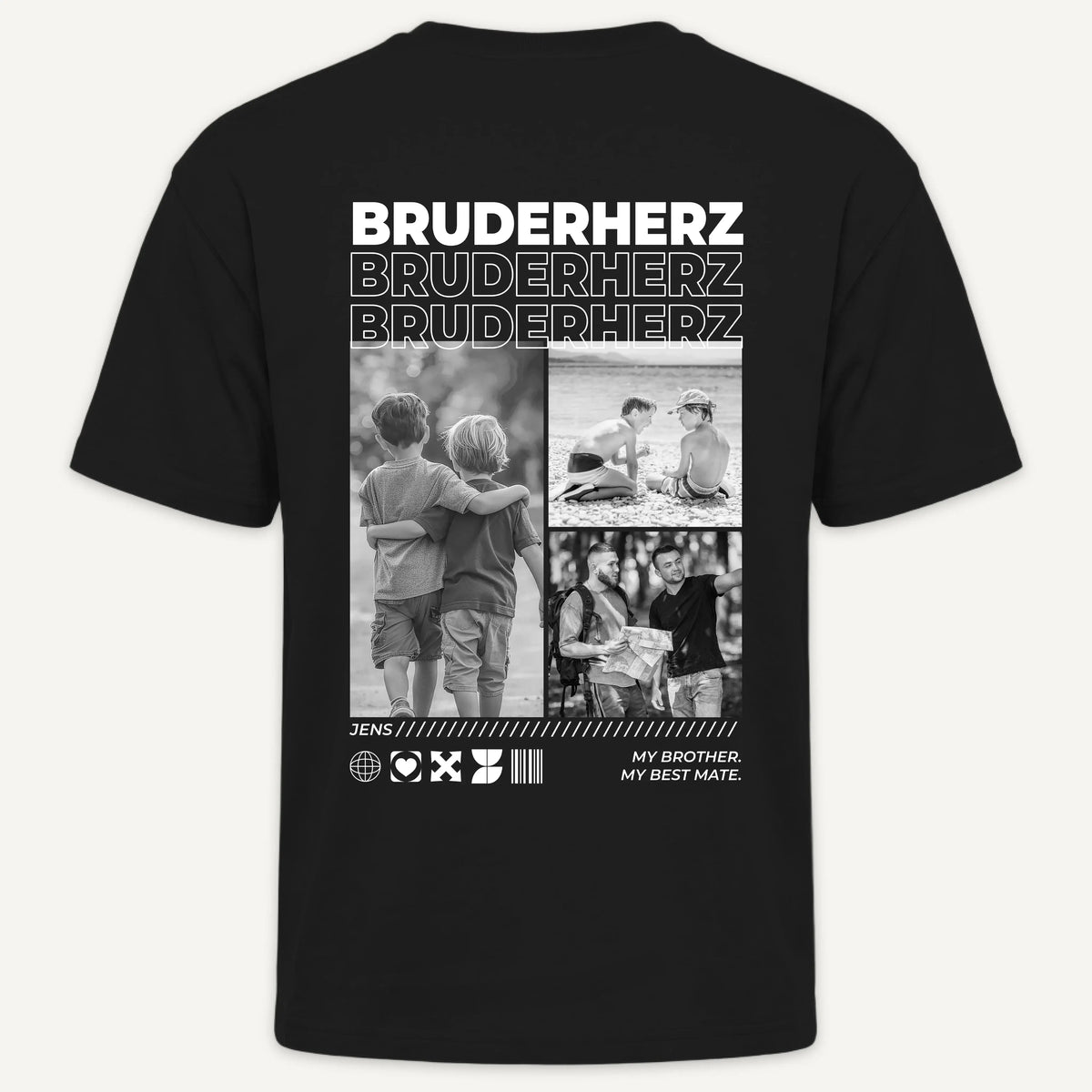 T-Shirt - Personalisiertes T-Shirt BESTER BRUDER - personalisiert