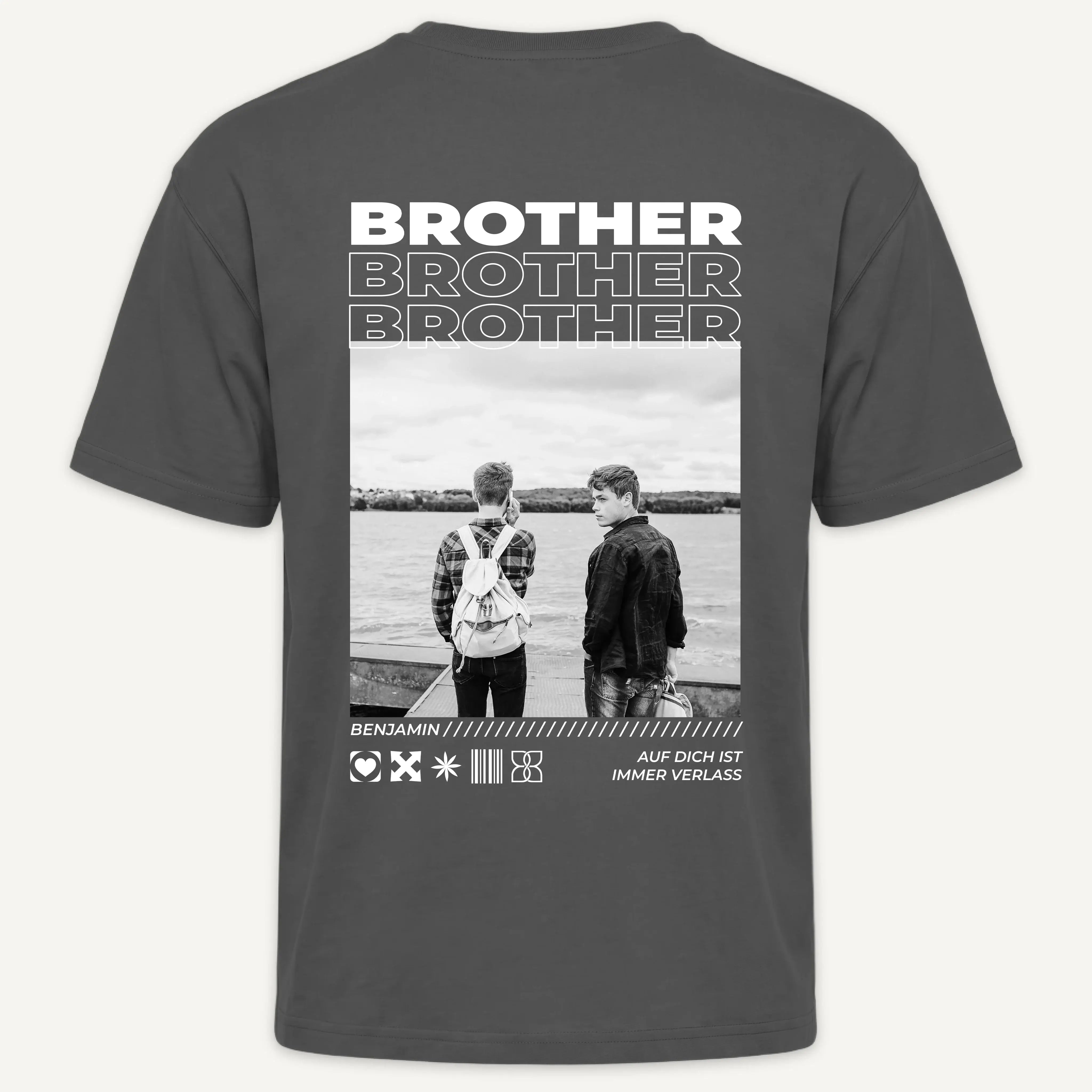 T-Shirt - Personalisiertes T-Shirt BESTER BRUDER - personalisiert