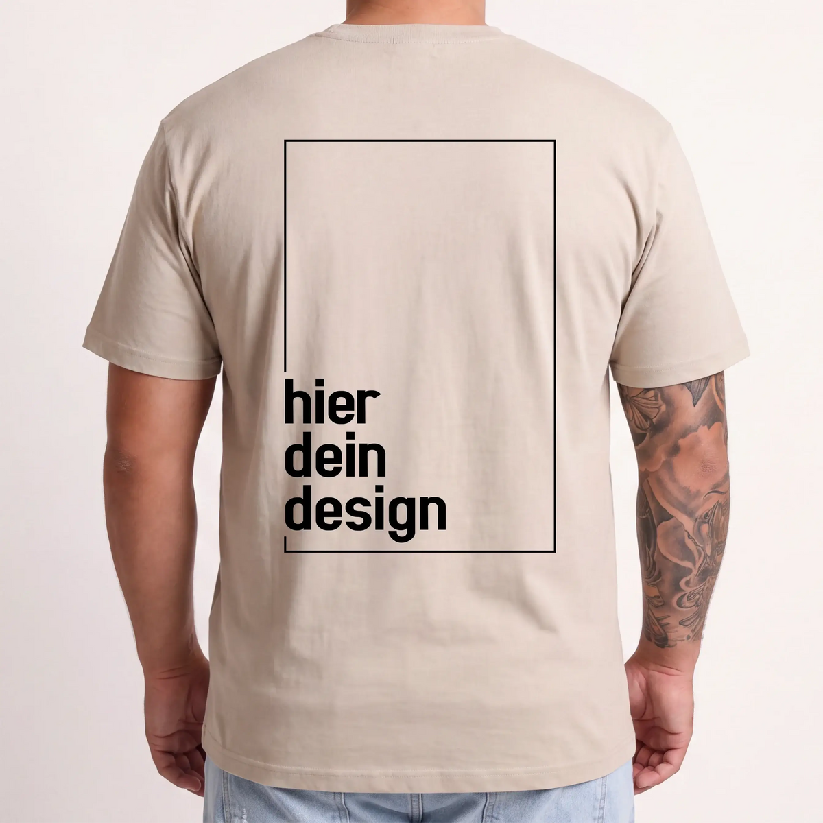 T-Shirt Dein Design - 1-seitig-T-Shirt-famprints-personalisiertes-shirt